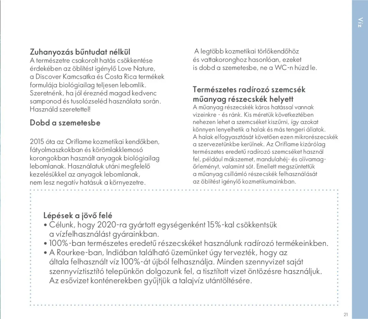 Oriflame akciós ujság - amely érvényes a következő dátumtól: 2020.05.27. | Oldal: 21