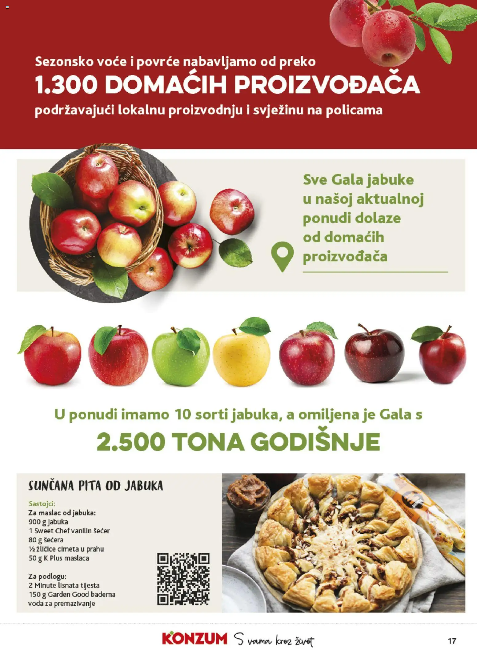 Konzum HR akciós ujság - amely érvényes a következő dátumtól: 2026.09.16. | Oldal: 17 | Termékek: Pita