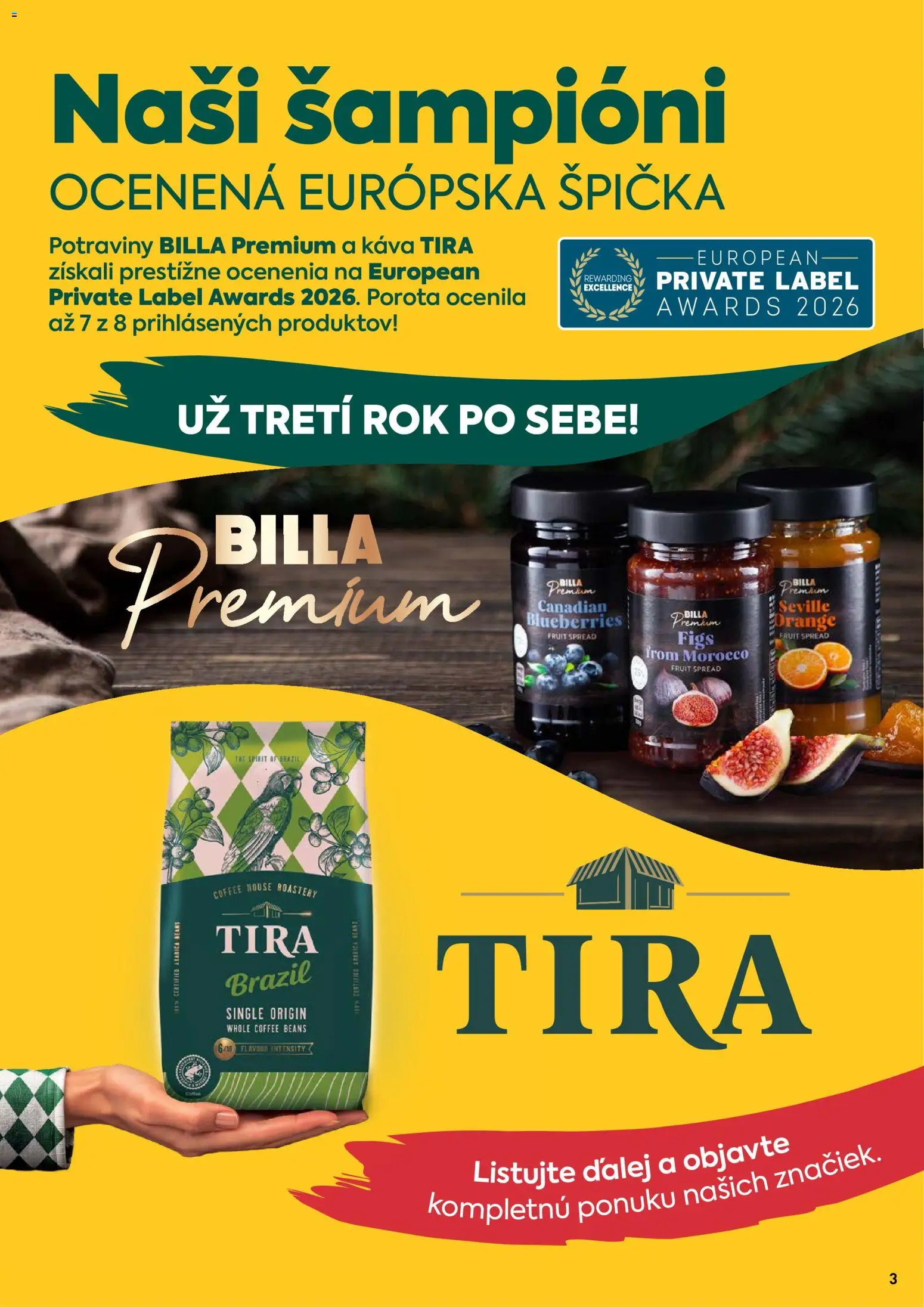 Nové Billa akcie – leták je platný od 09.09.2026 | Strana: 3 | Produkty: Káva
