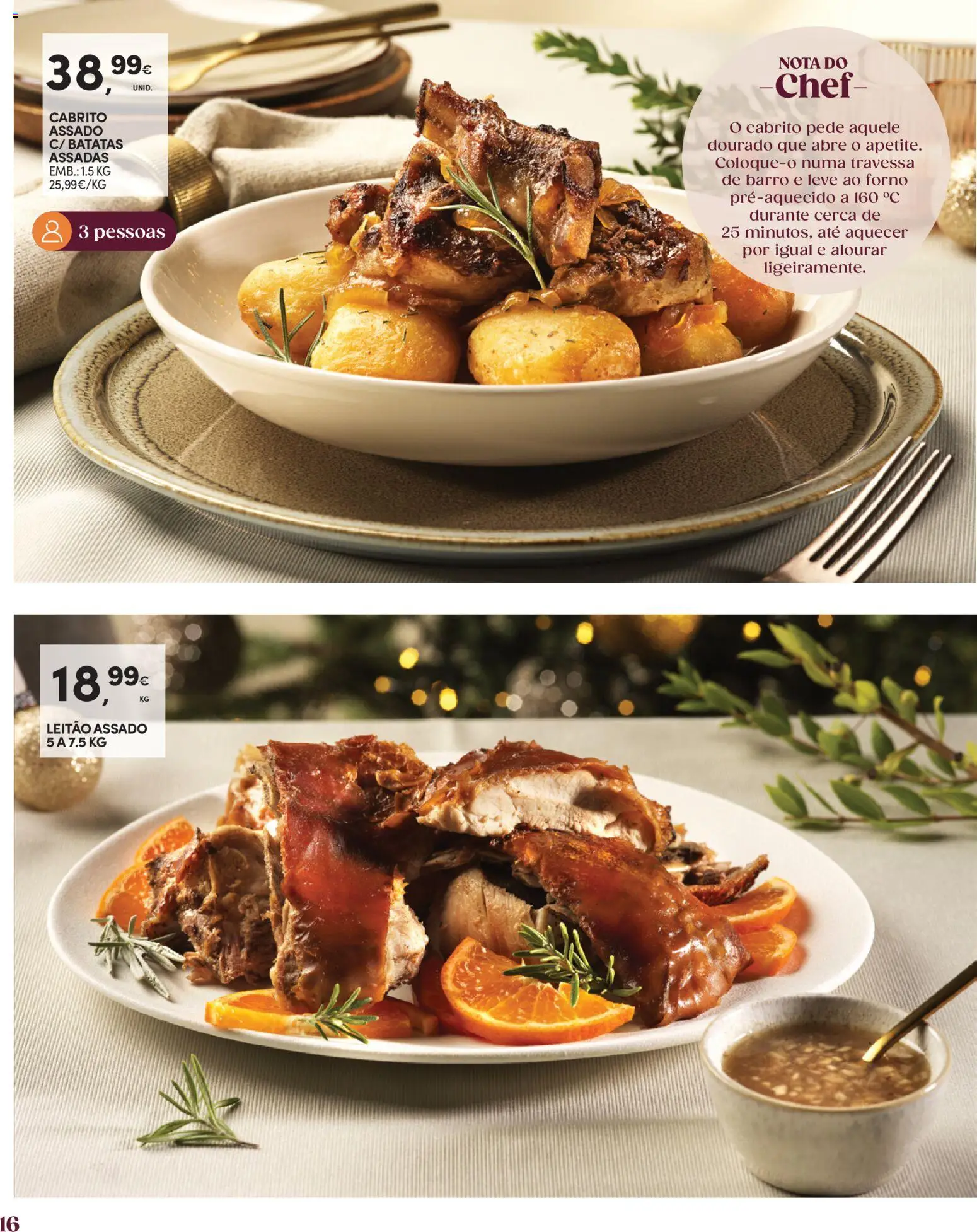 Continente O Natal servido ao nosso jeito │ válido de 27/10/2026 | Página: 16 | Produtos: Forno, Batatas, Cabrito