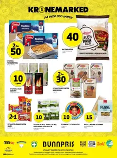 Forhåndsvisning av Bunnpris kundeavis gyldig fra 03/08/2026 | Side: 21 | Produkter: Brød, Суміш дитяча, Leverpostei, Ruccula