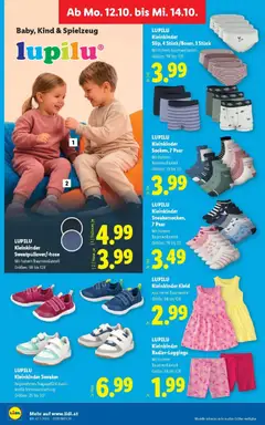 [1] Pullover, je, Mit hohem Baumwollanteil, Größen: 98 bis 128¹ ab 04.10.2026 gültig | Seite: 39 | Produkte: Pullover, Leggings, Kleid