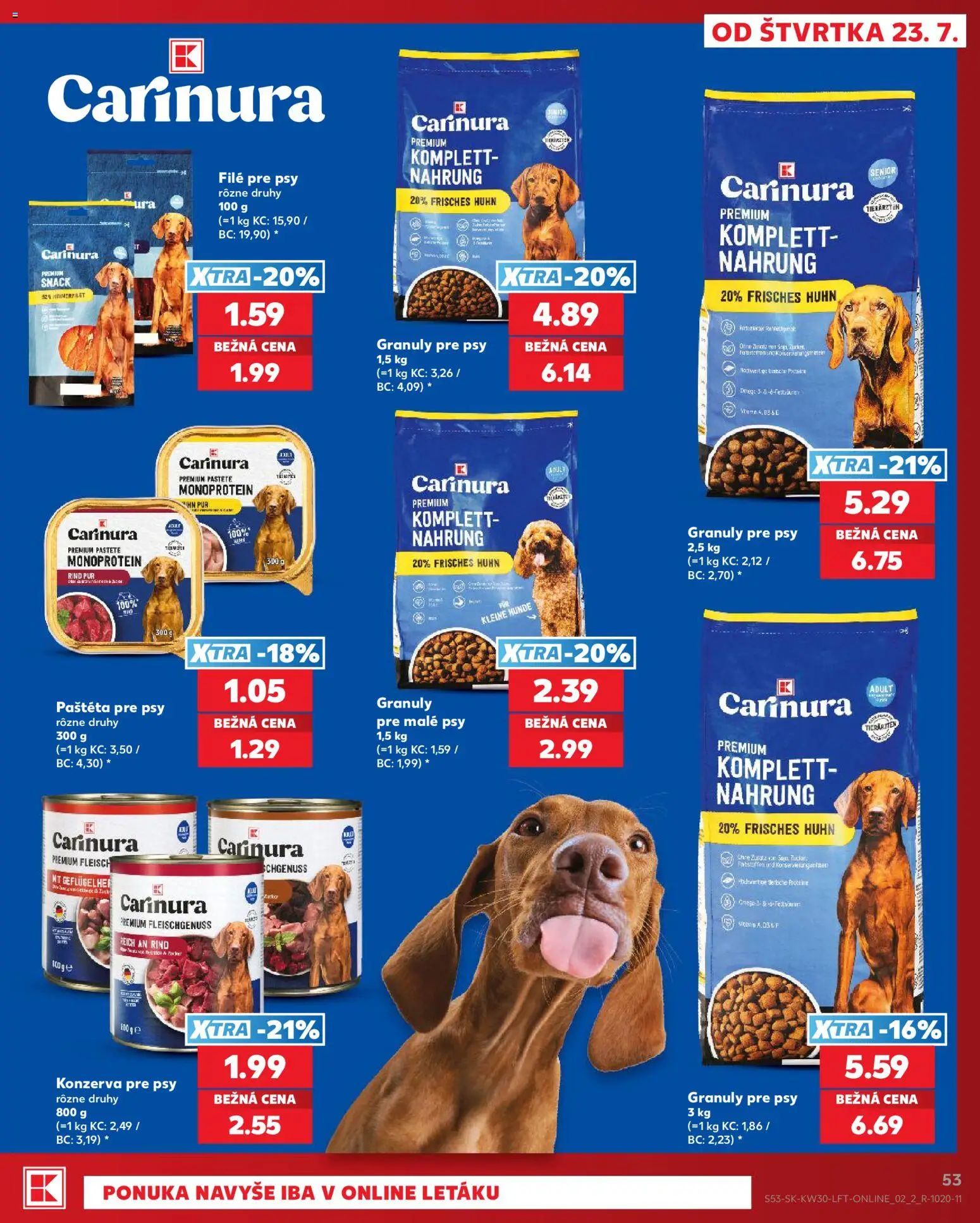 Nové Kaufland akcie – leták je platný od 23.07.2026 | Strana: 53 | Produkty: Protein