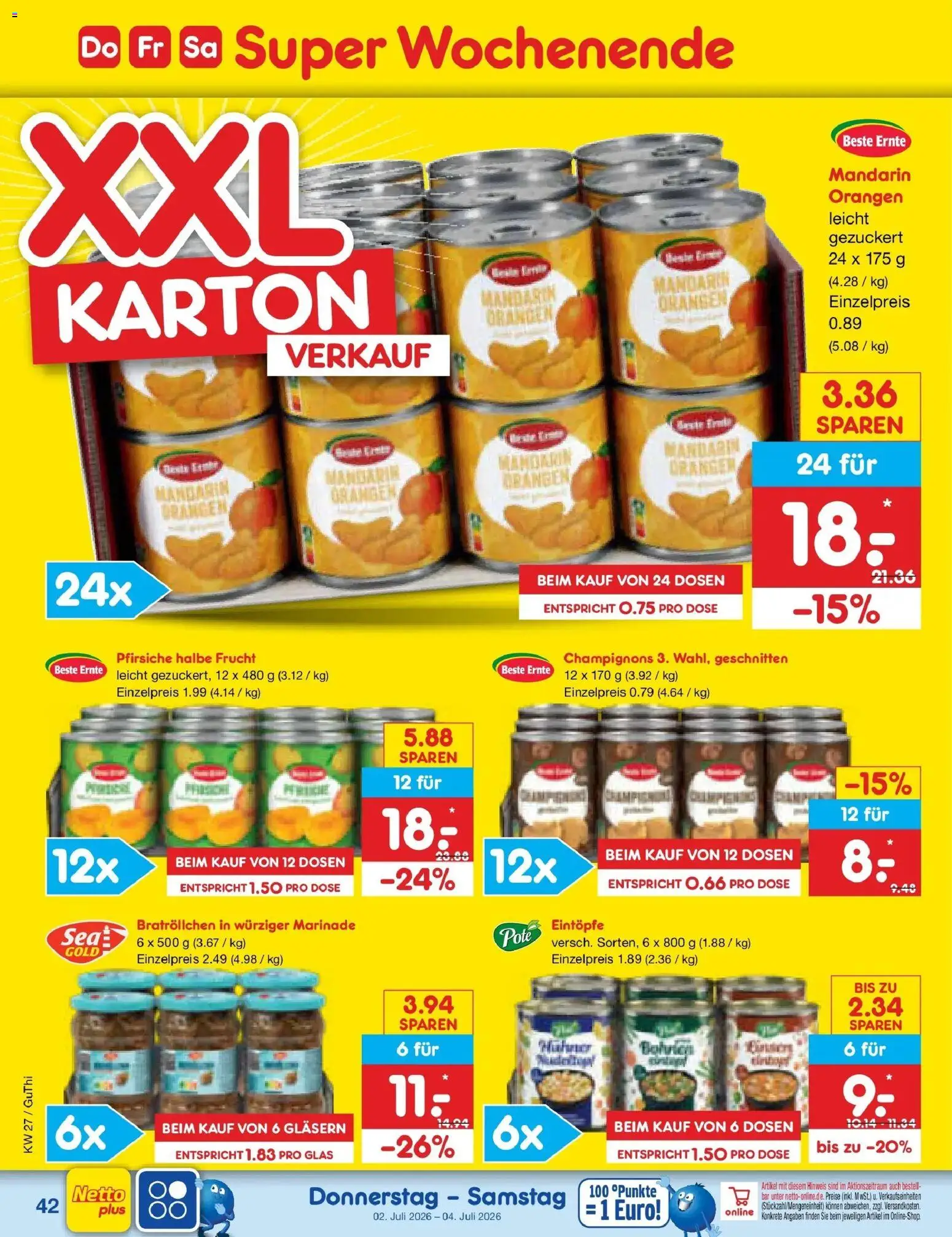 Netto Marken-Discount Prospekt Augustusburg – gültig ab 29.06.2026 | Seite: 62 | Produkte: Orangen, Champignons