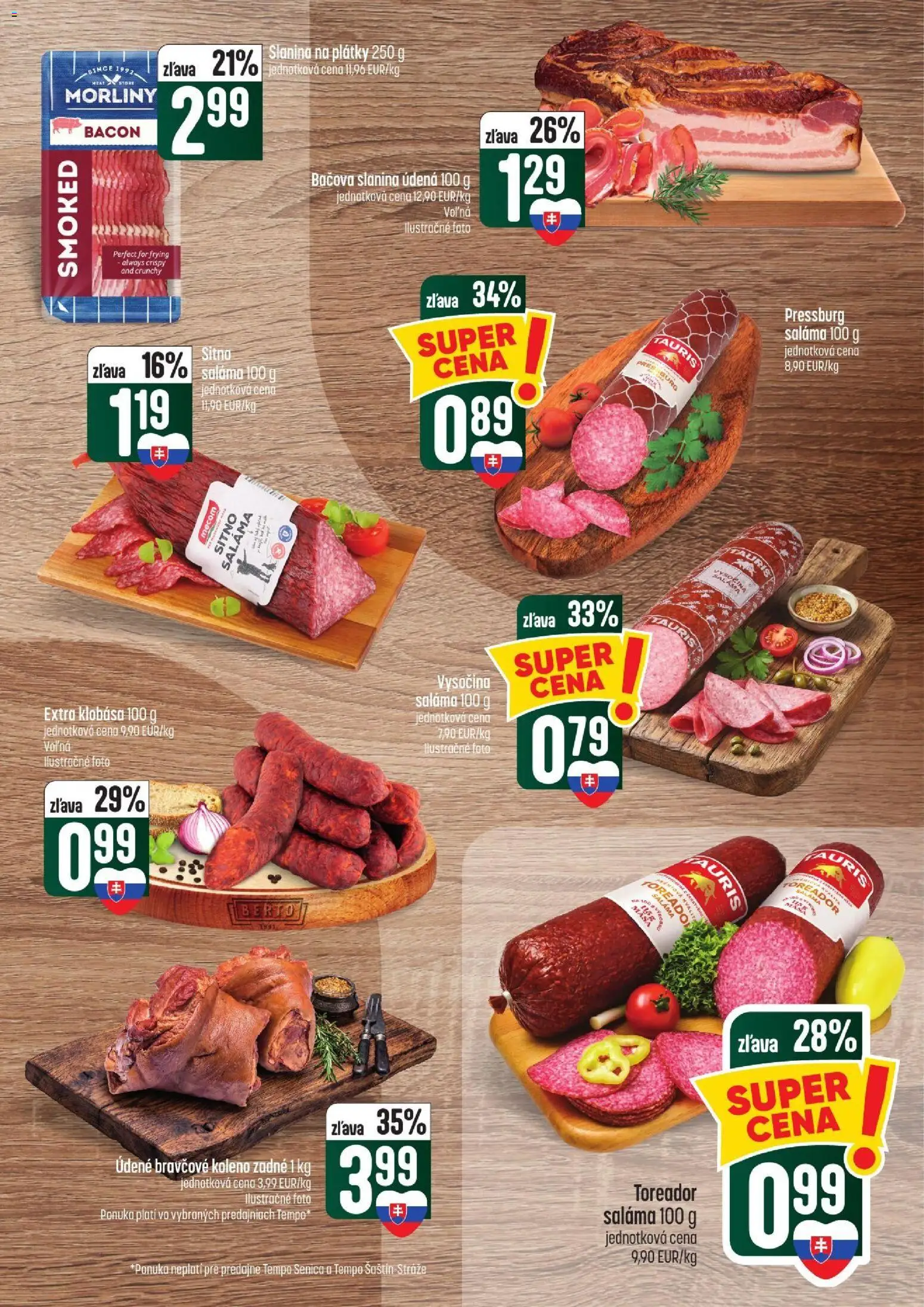 Nové COOP Jednota akcie – leták je platný od 15.10.2026 | Strana: 11 | Produkty: Koleno, Klobása, Bravčové koleno zadné, Bravčové koleno