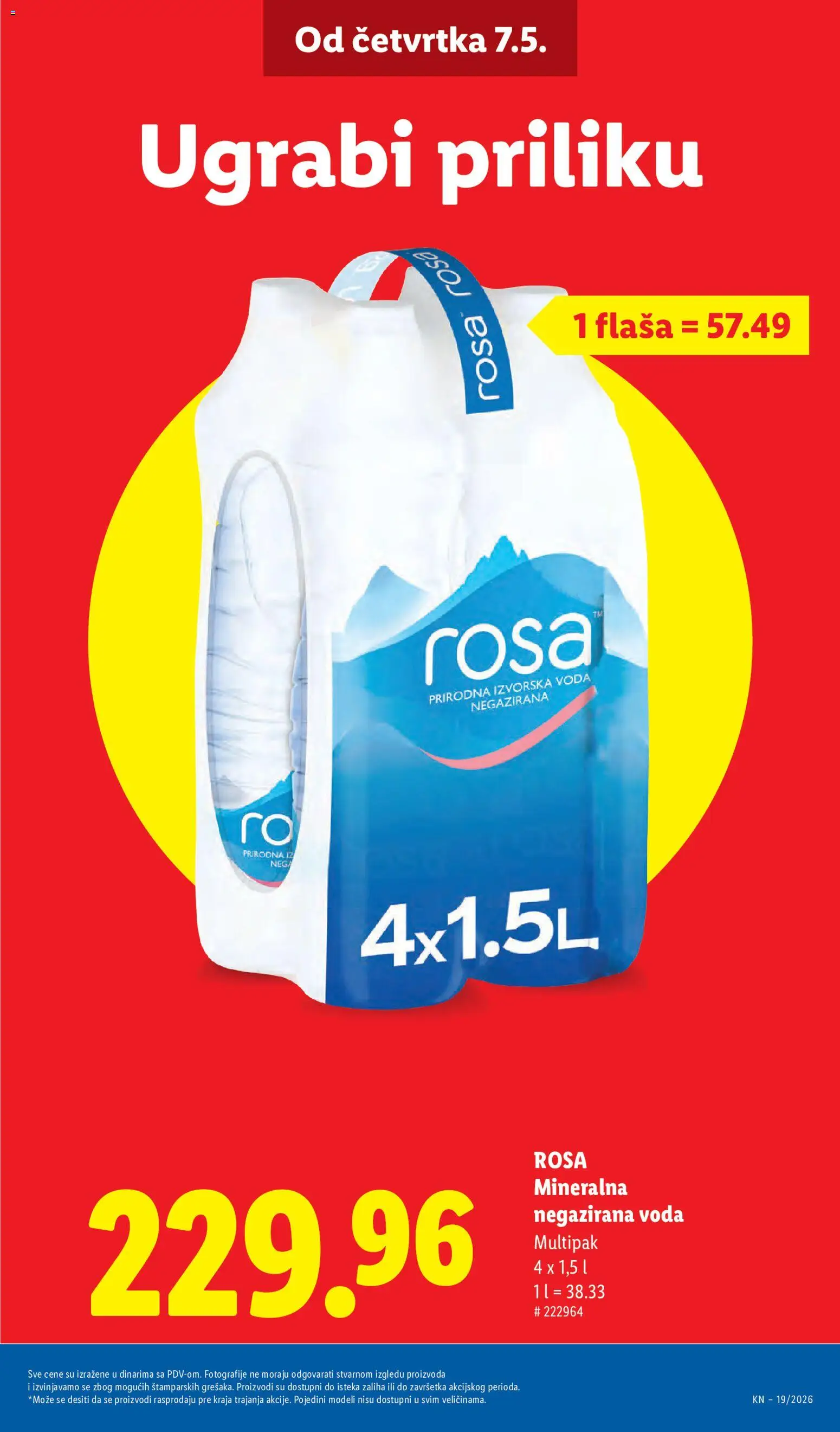 Lidl katalog - važi od 07.05.2026 | Strana: 9 | Proizvode: Negazirana voda, Voda
