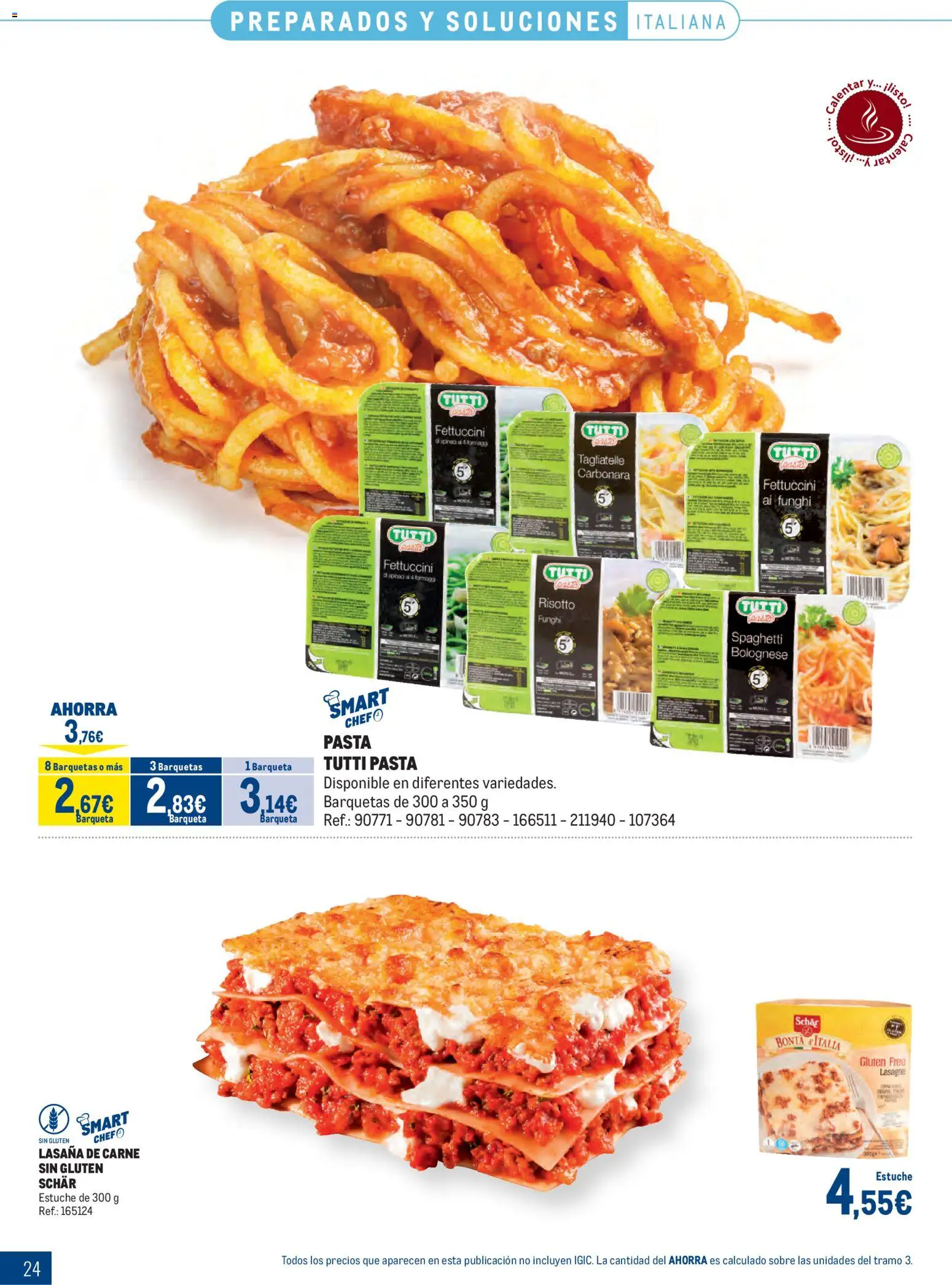 Makro Congelados Canarias │ válido desde el 04.05.2026 | Página: 24 | Productos: Pasta, Lasaña