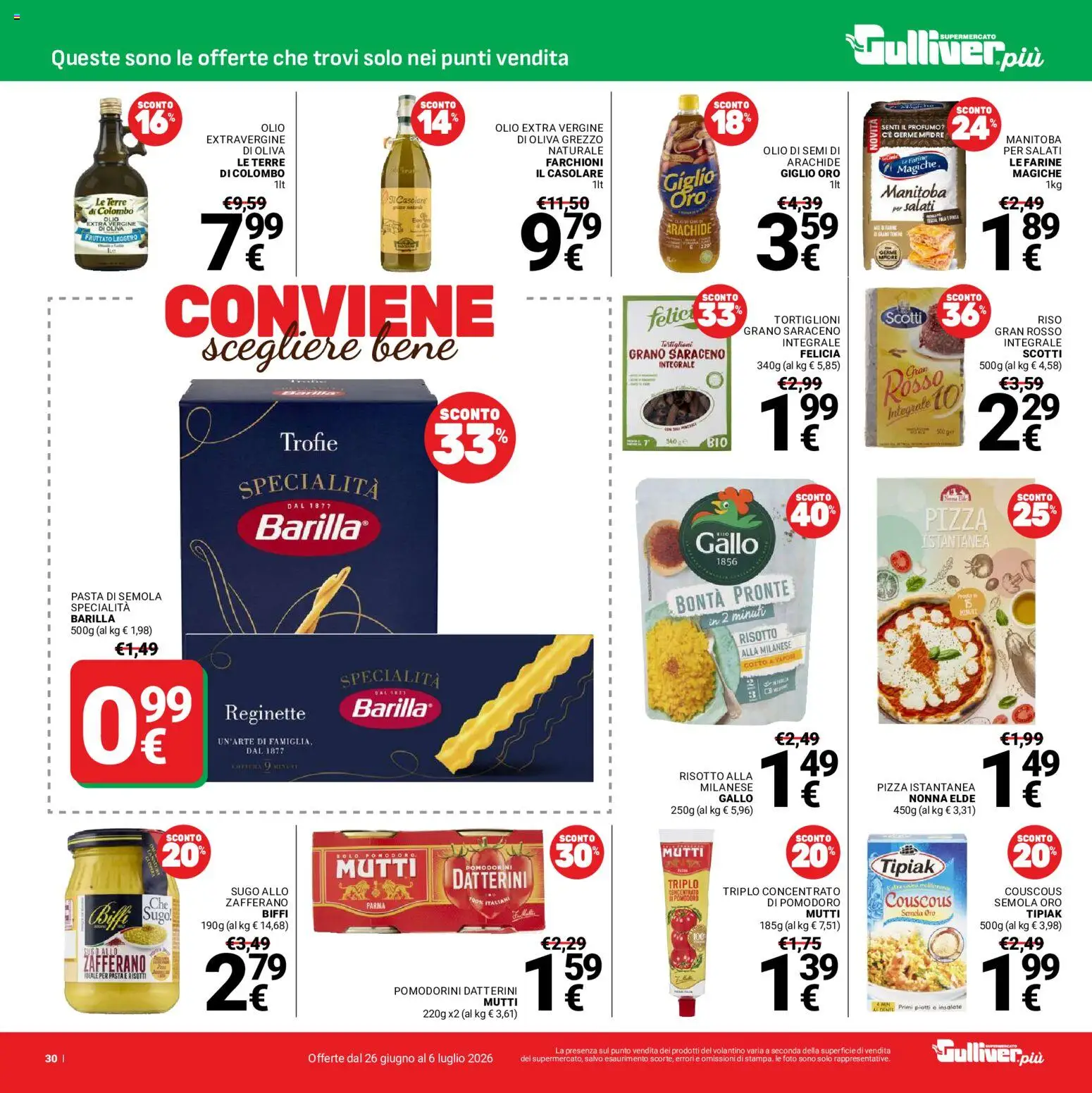 Volantino Gulliver del 26/06/2026 | Pagina: 30
