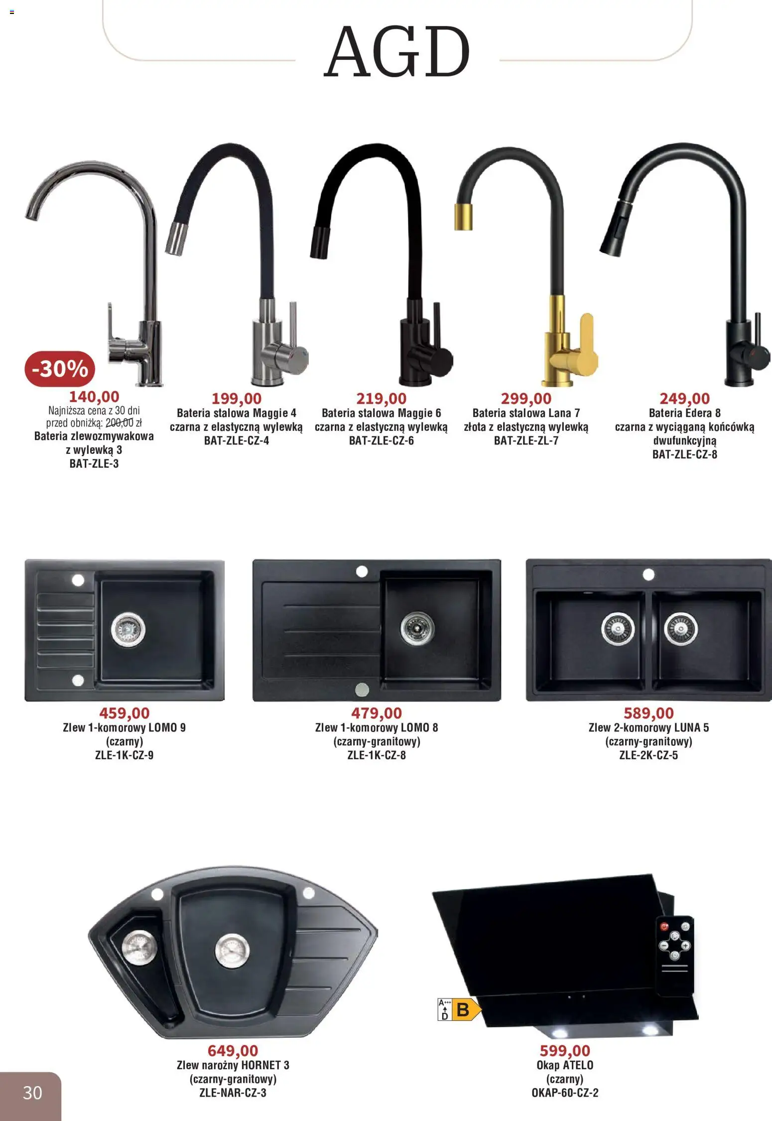 Bodzio Katalog od 01.08.2026 | Strona: 30 | Produkty: Bateria, Okap