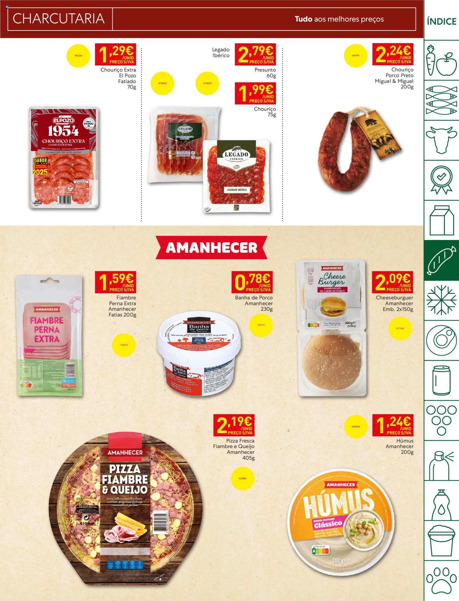 Recheio folheto Madeira │ válido de 30/06/2026 | Página: 13 | Produtos: Hambúrguer, Presunto, Pizza, Carne