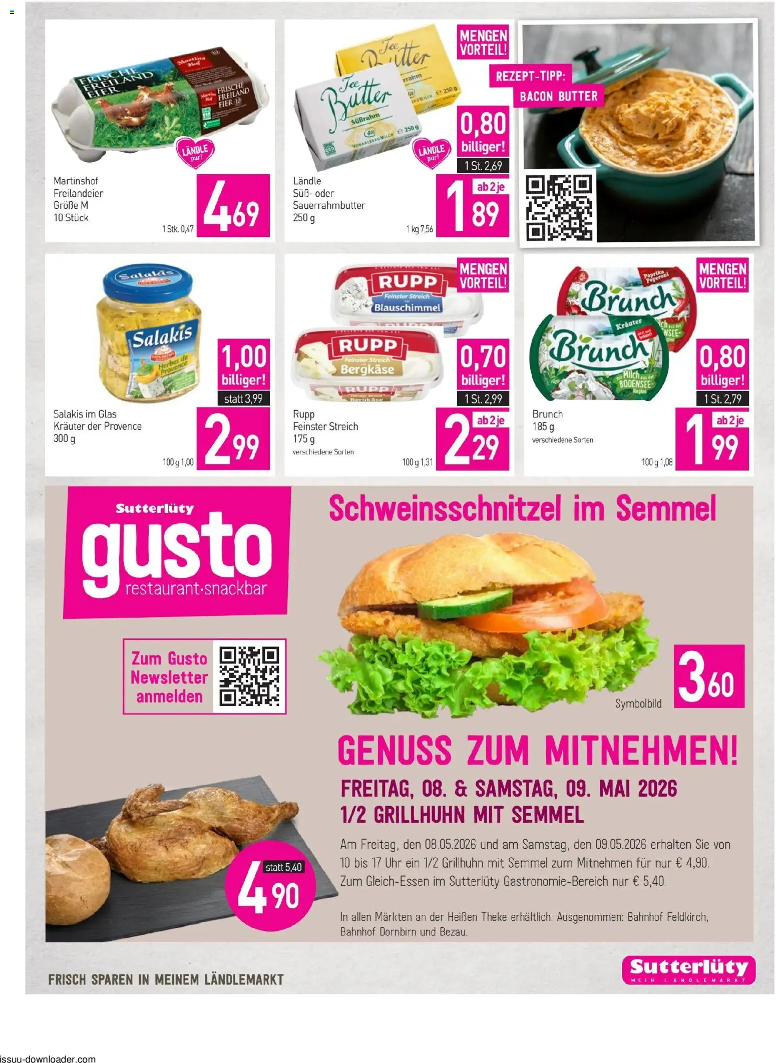Sutterlüty Flugblatt gültig ab 07.05.2026 | Seite: 17 | Produkte: Uhr, Butter, Eier