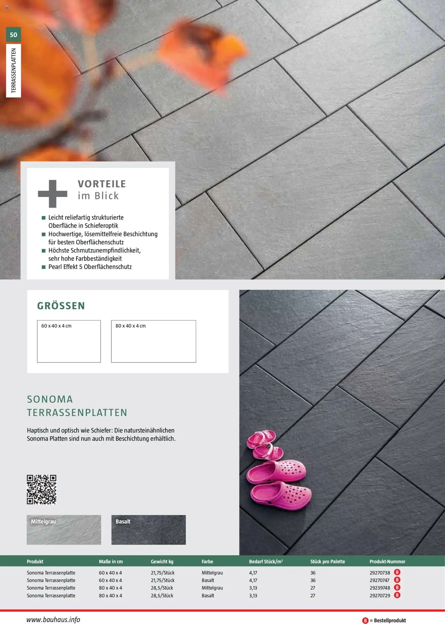 Bauhaus Gartenbaumaterialien gültig ab 01.04.2026 | Seite: 50 | Produkte: Gewicht