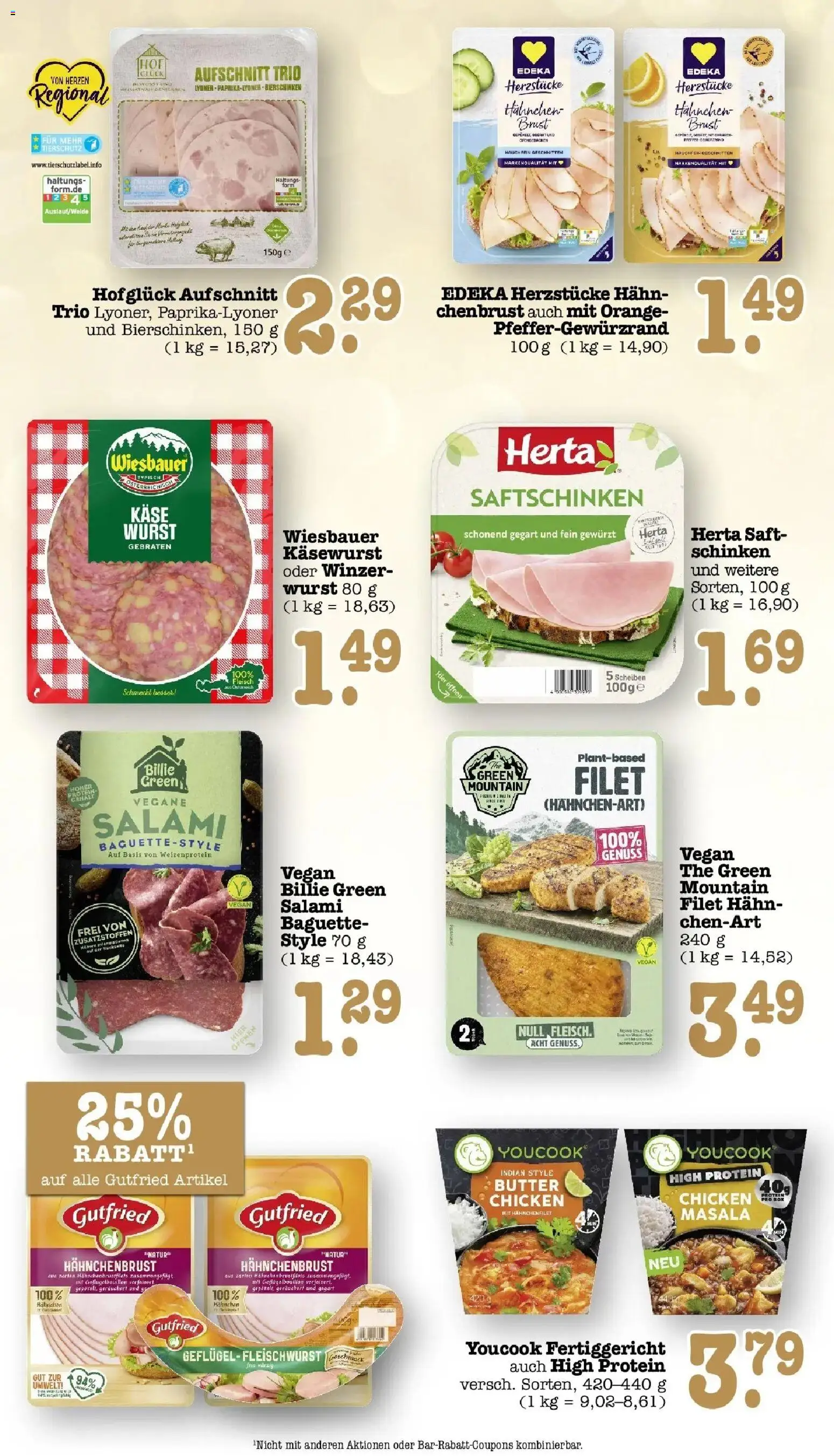Edeka Prospekt Bühlertal (ab 05.10.2026) » Angebote Online | Seite: 37 | Produkte: Hahnchen, Käse, Wurst, Salami