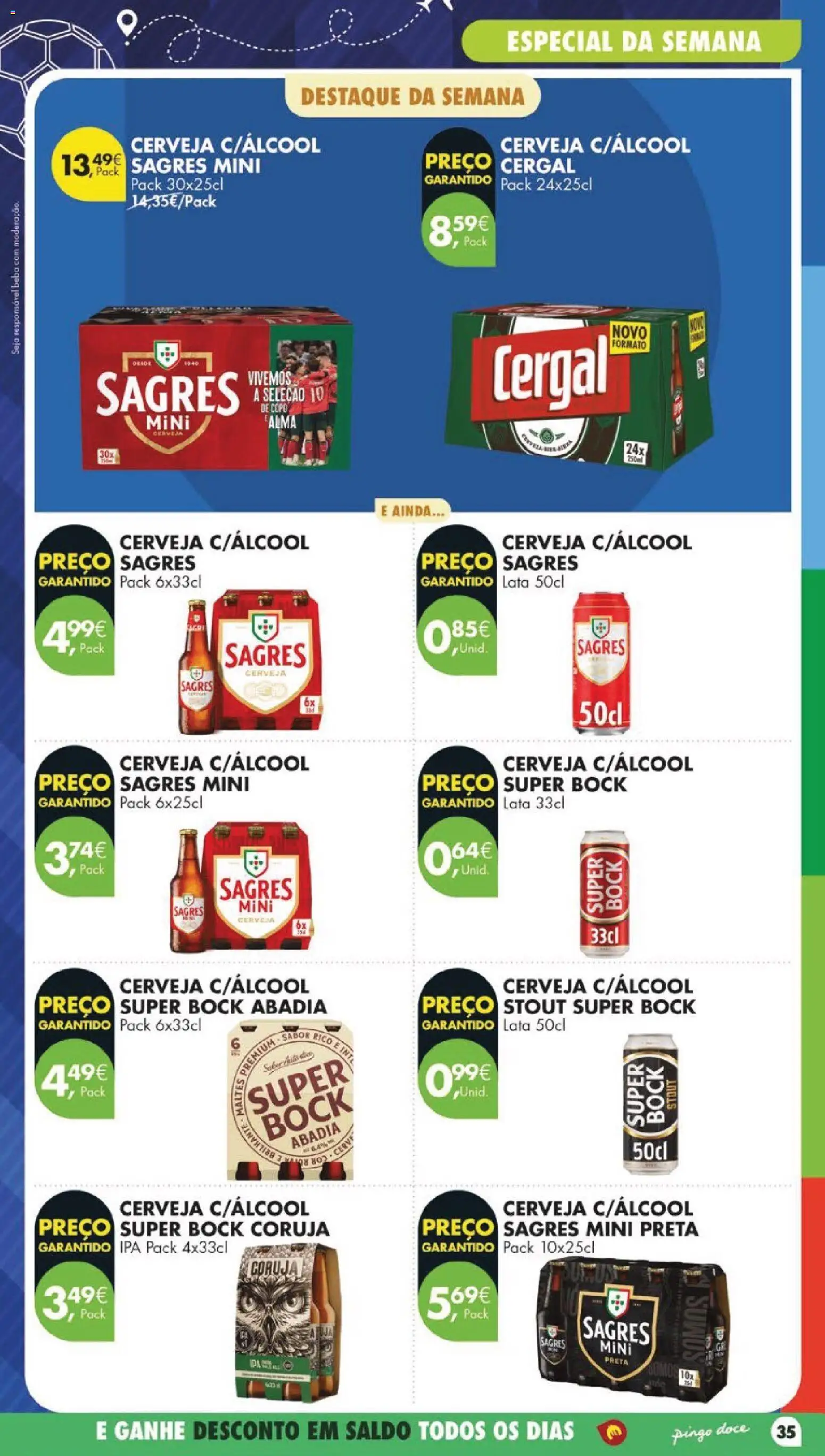 Pingo Doce folheto │ válido de 07/07/2026 | Página: 39 | Produtos: Super bock, Cerveja