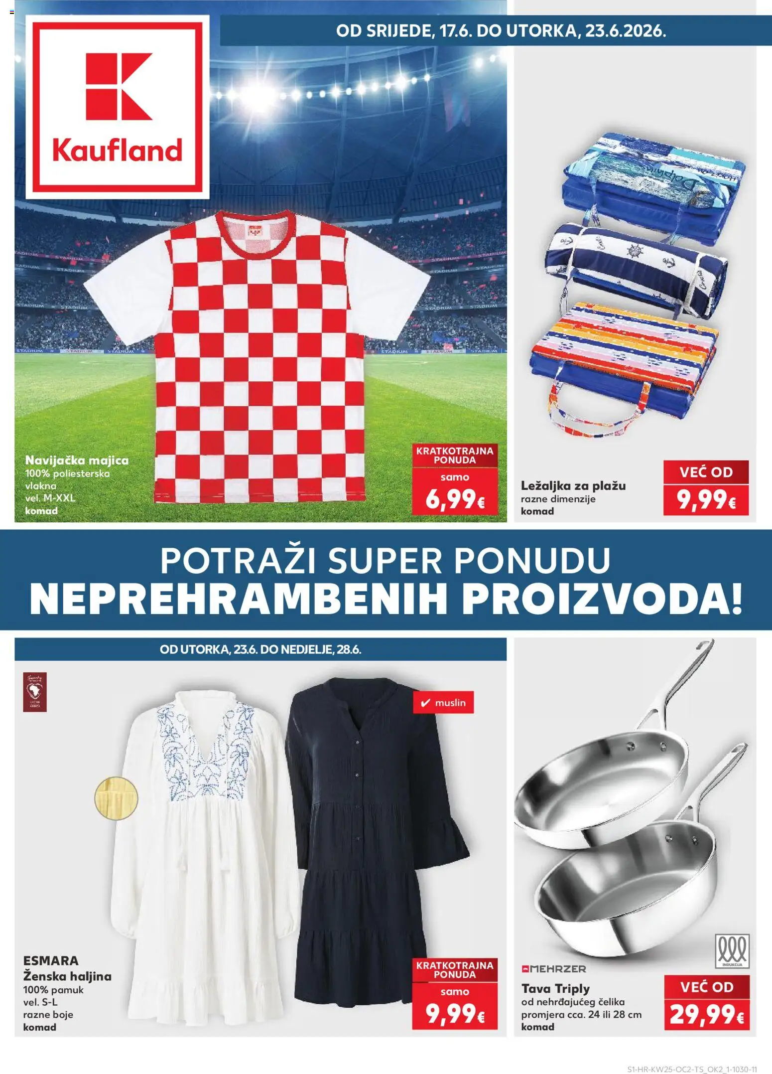 Kaufland katalog | vrijedi od 17.06.2026 | Stranica: 1 | Proizvodi: Majica, Pan, Haljina, Tava