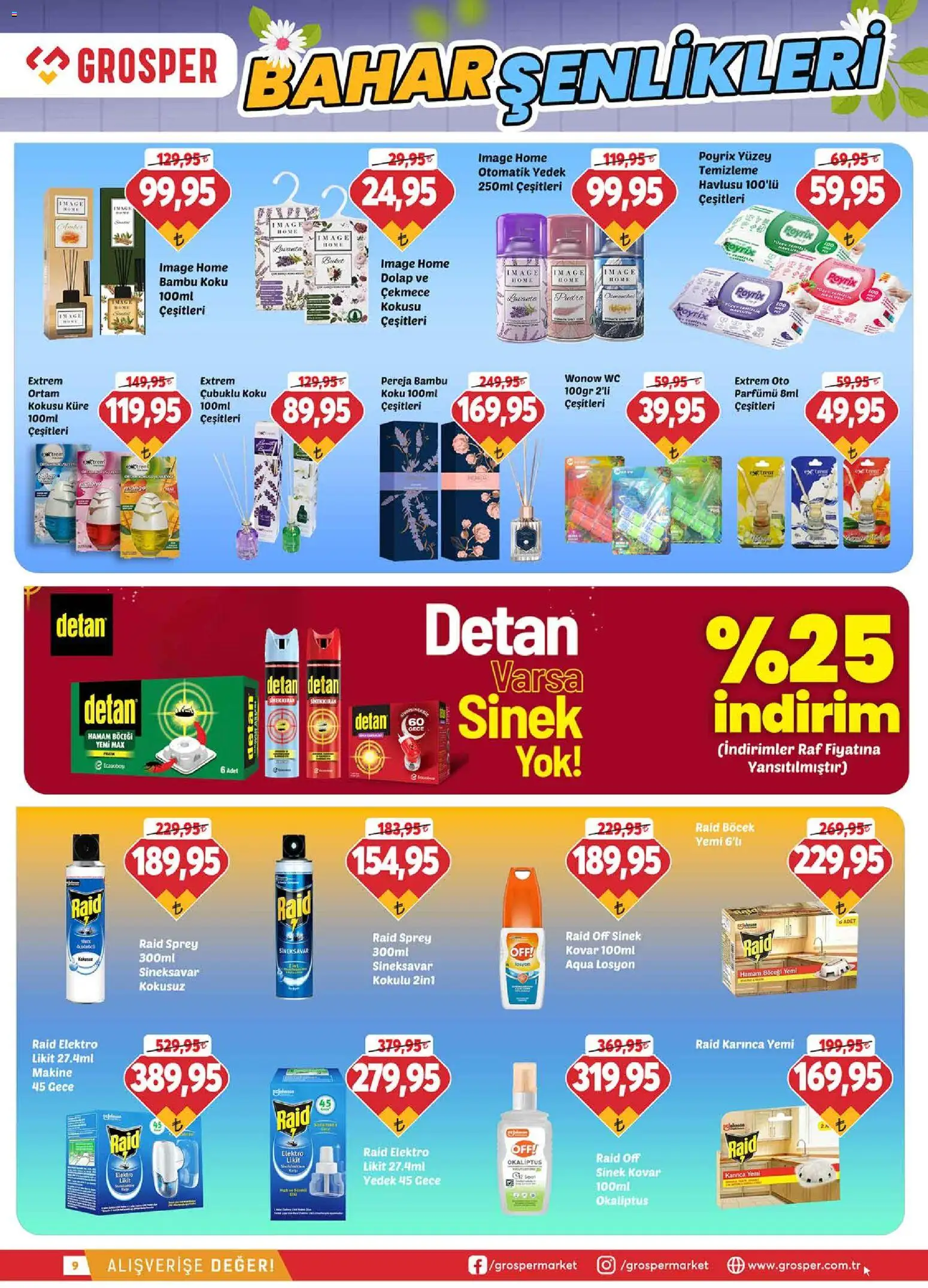 Grosper Katalog Bahar Temizliği - 20.05.2026 tarihinden itibaren geçerlidir | Sayfa: 10 | Ürünler: Raf, Koku, Pudra, Mango