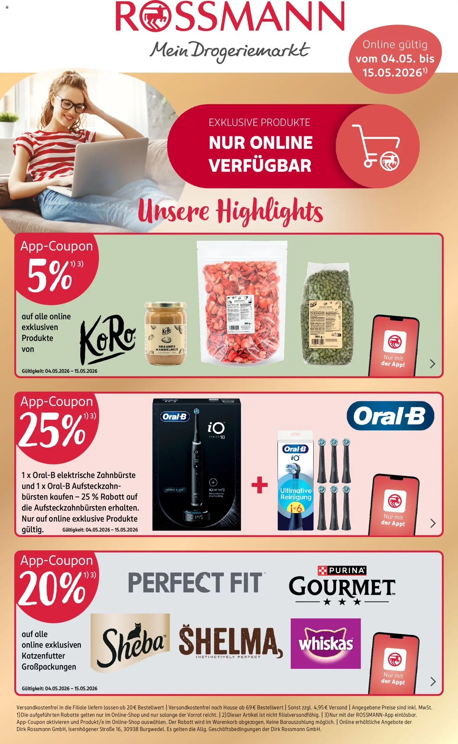 Rossmann Onlineprospekt – gültig ab 04.05.2026 | Seite: 1