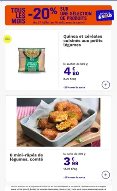 Picard - Prévisualisation de Picard catalogue valide à partir de 27/07/2026 | Page: 19 | Produits: Quinoa, Céréales