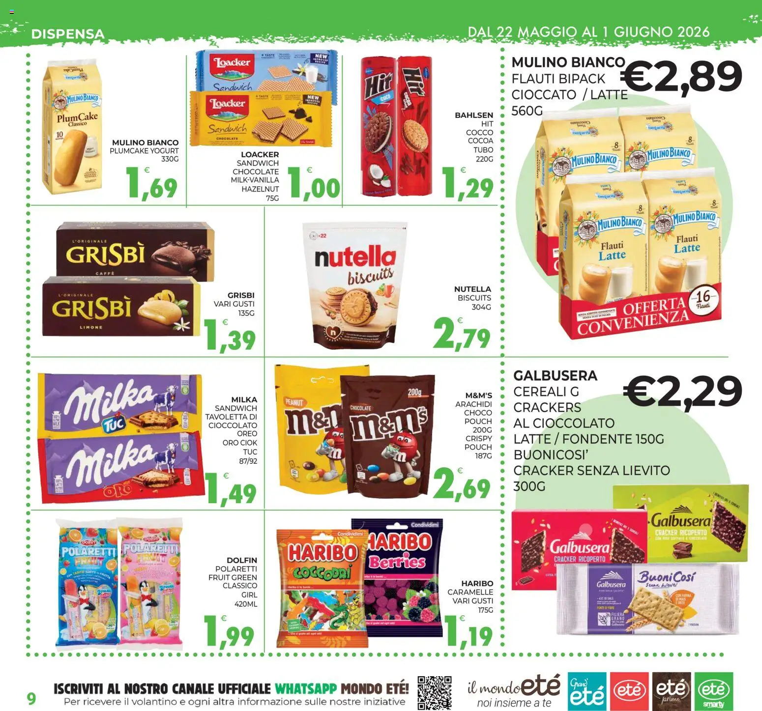 Volantino Eté del 22.05.2026 | Pagina: 9 | Prodotti: Yogurt, Tè, Tubo, Arachidi
