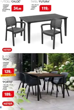 Hubo Tuinmeubelen special  - Voorbeeld van een folder van Hubo, geldig van 18/03/2026 | Pagina: 20 | Producten: Tafel, Stoel