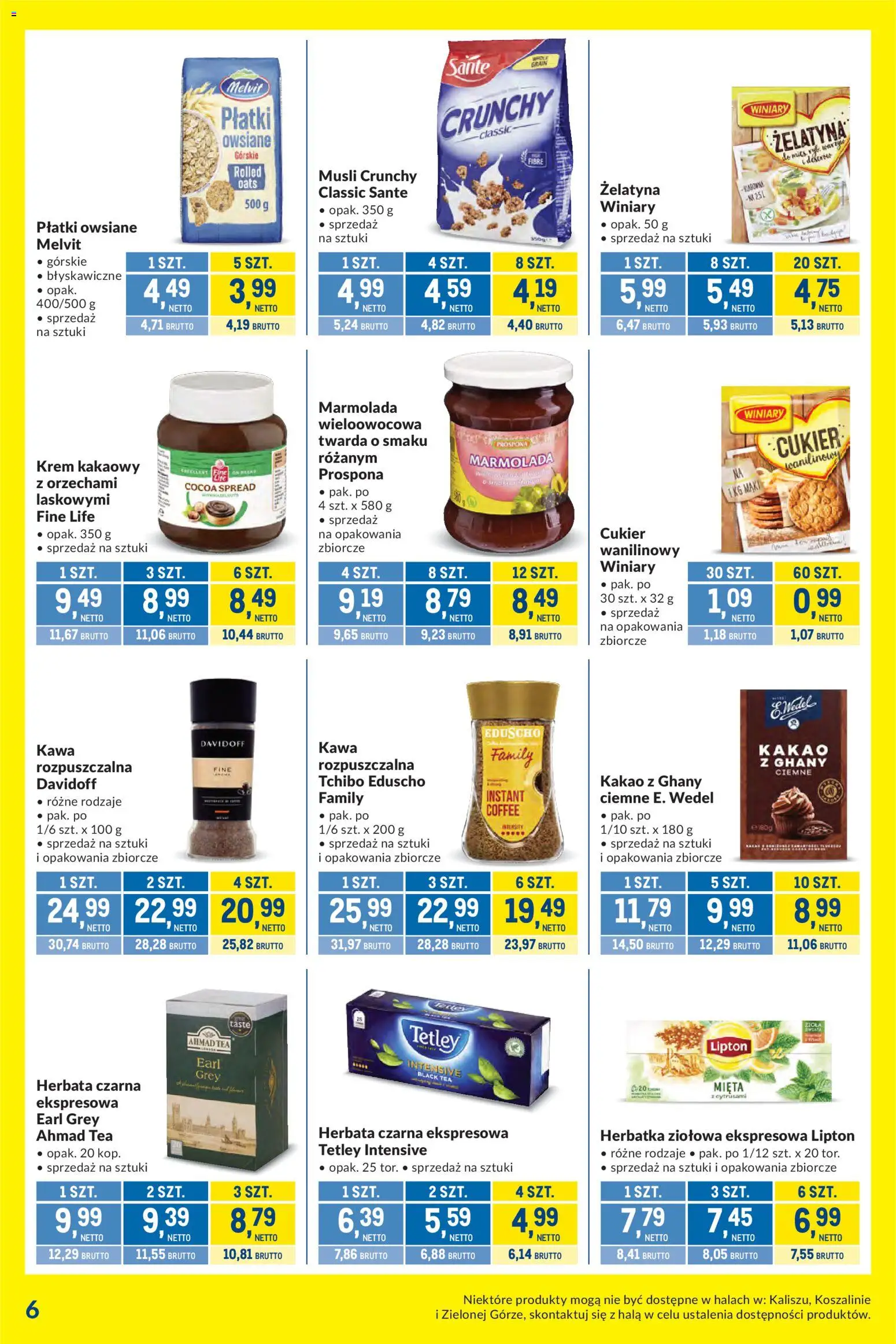 Makro gazetka - Kupujesz więcej płacisz mniej od 04.08.2026 | Strona: 6 | Produkty: Płatki owsiane, Kakao, Płatki, Cukier