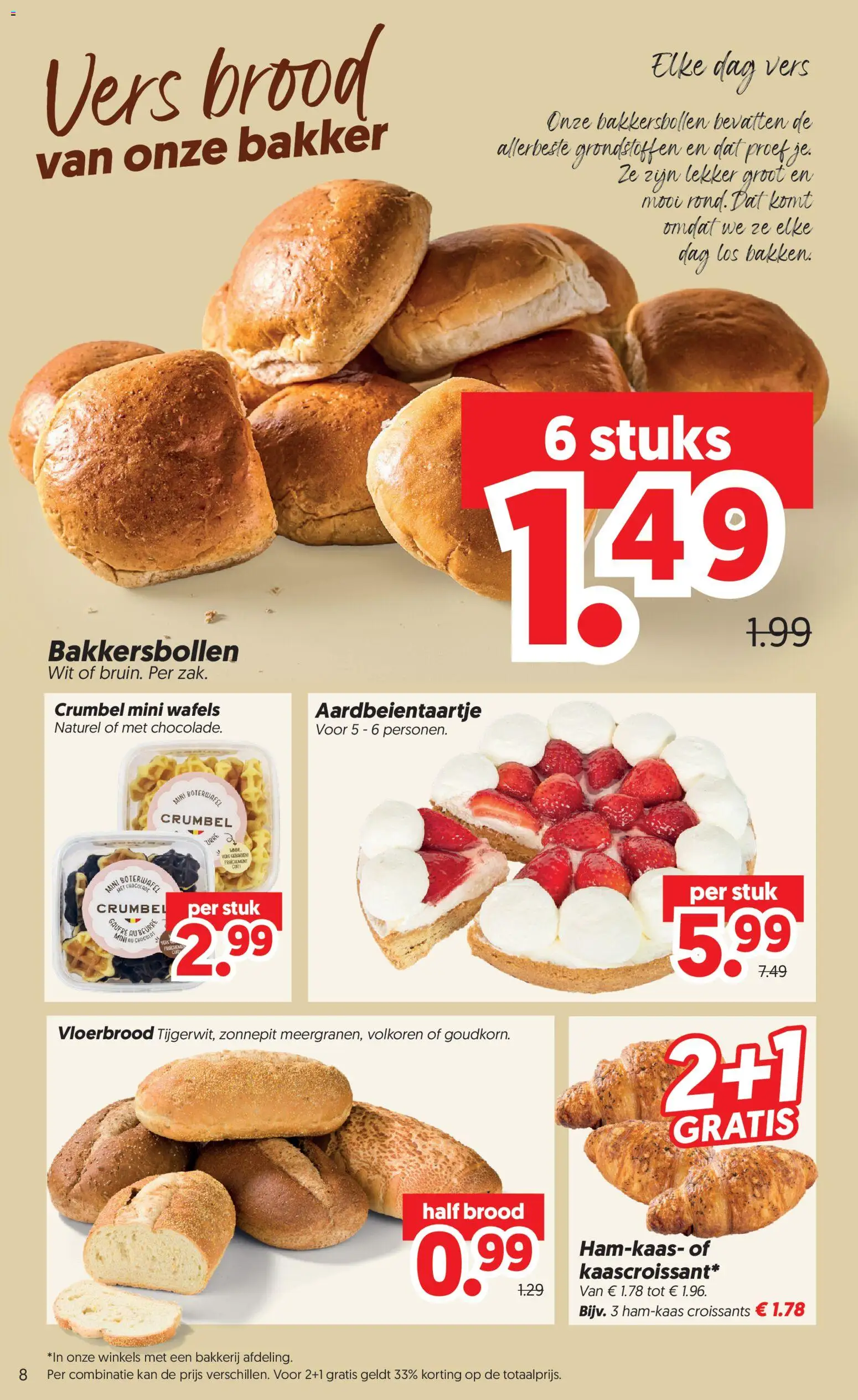 {H1} | Pagina: 8 | Producten: Brood, Kan, Wafels, Bakkerij