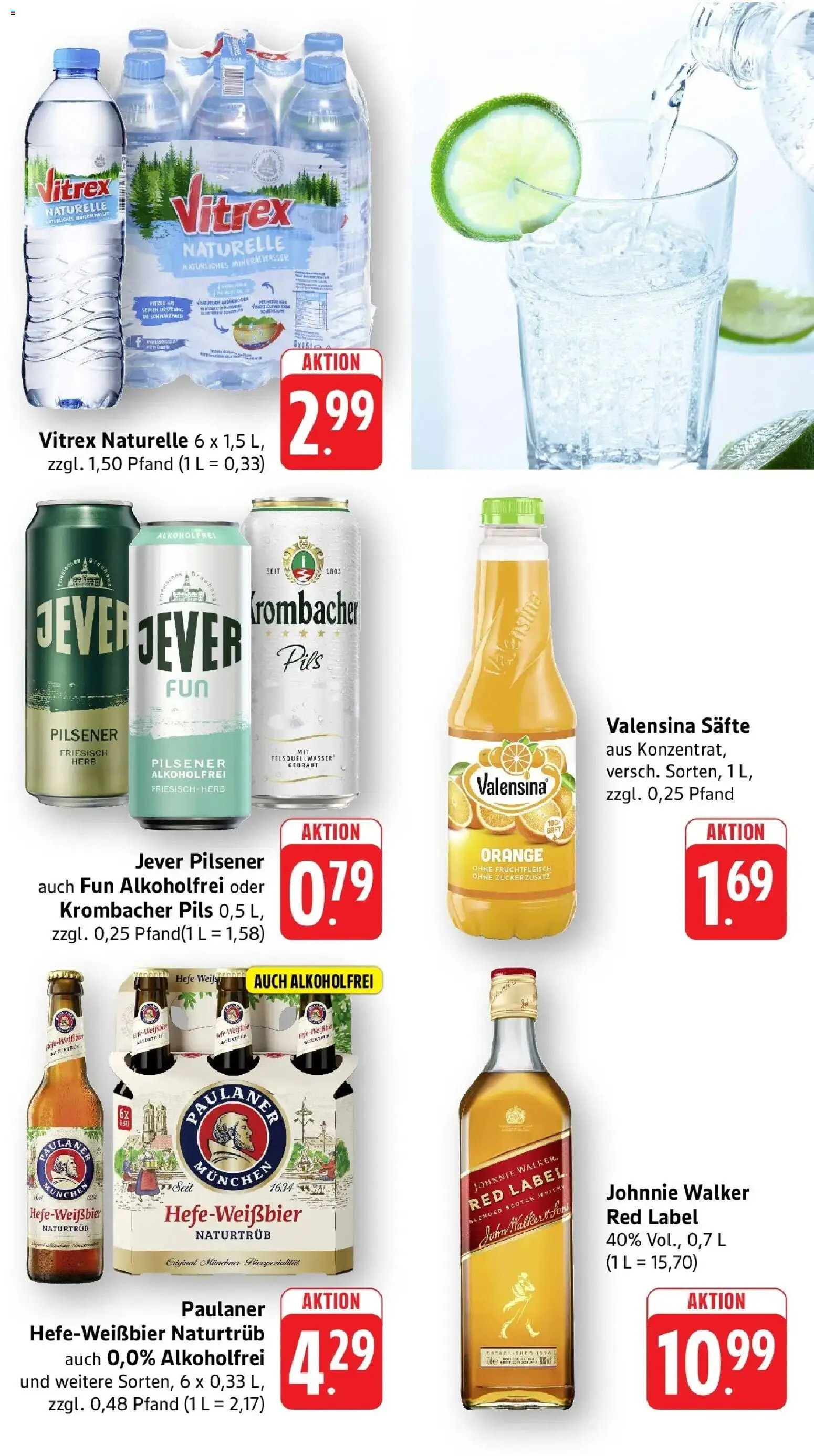 nah & gut Prospekt Birkendorf – gültig ab 07.09.2026 | Seite: 8 | Produkte: Mineralwasser, Valensina, Jever, Paulaner