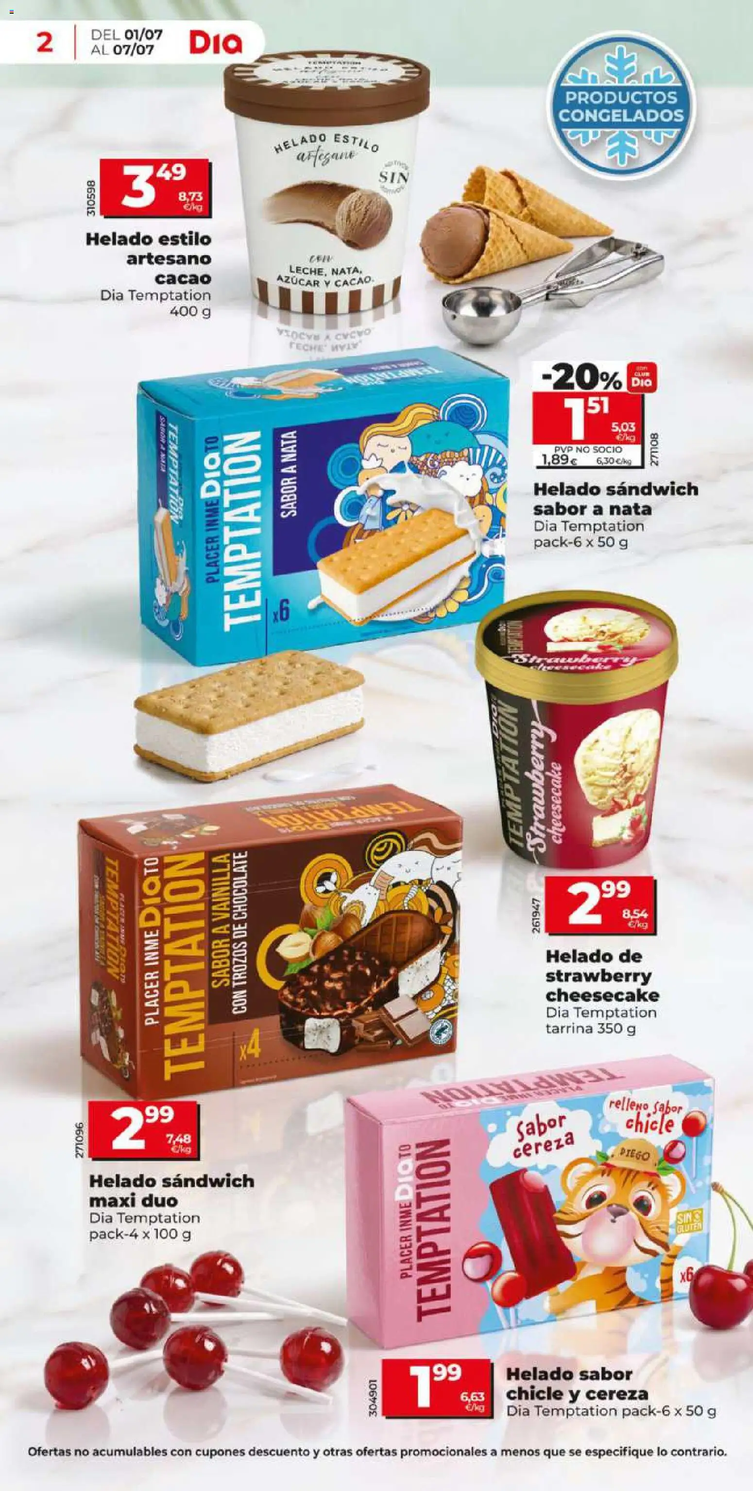 Dia - folleto Market │ válido desde el 01/07/2026 | Página: 2 | Productos: Chocolate, Helado, Φρυγανιές σικάλεως