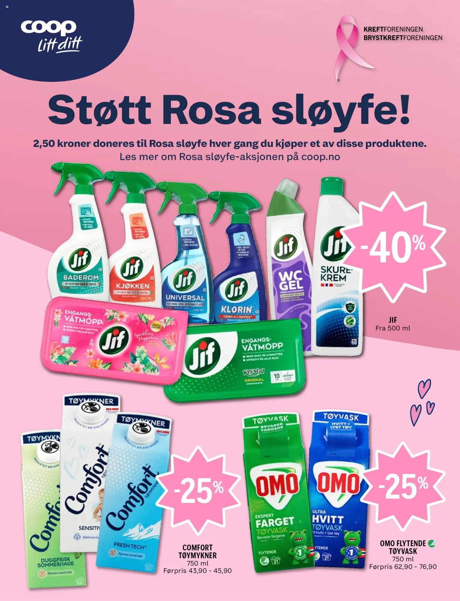 {H1} | Side: 6 | Produkter: Tøymykner, Krem, Klorin, Sløyfe