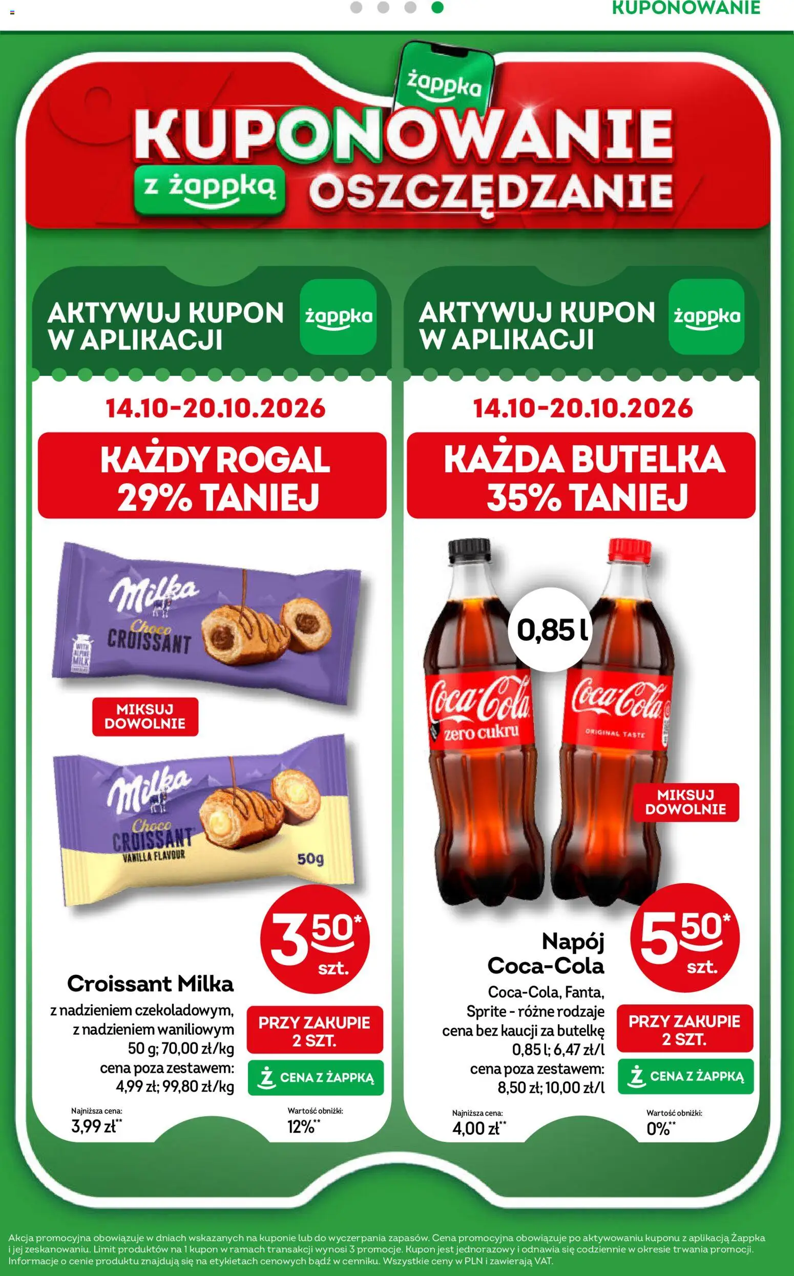 Żabka gazetka od 07.10.2026 | Strona: 37 | Produkty: Croissant, Sprite, Milka