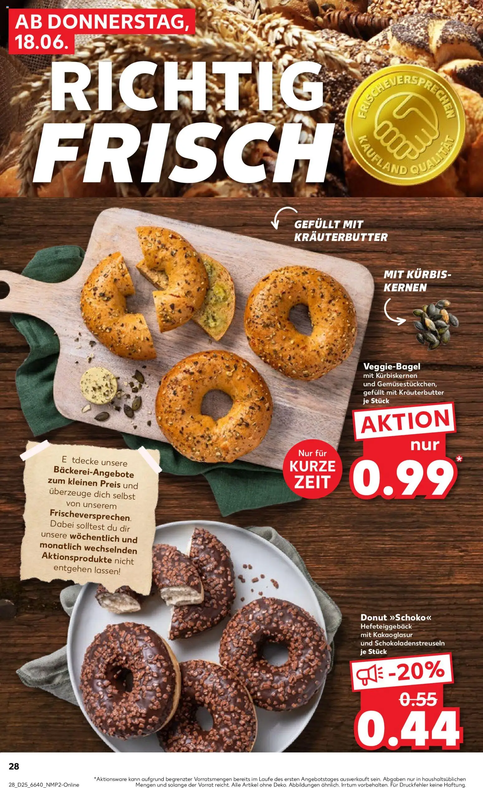 Kaufland Německo leták od 18.06.2026 | Strana: 28 | Produkty: Donut