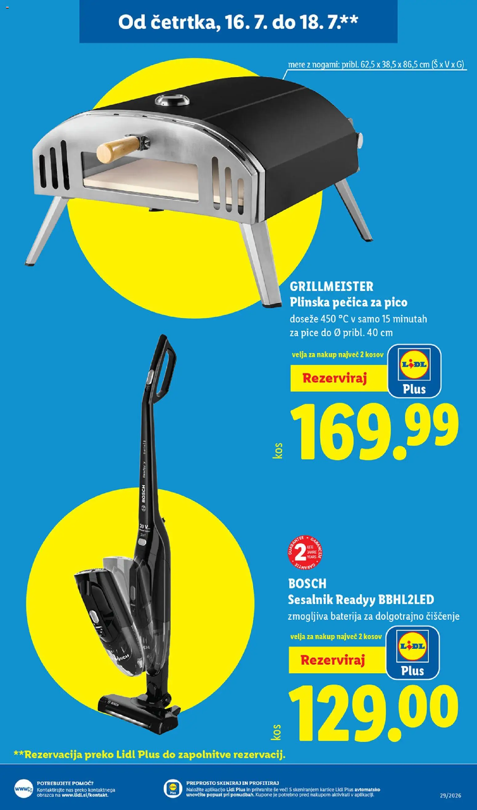 Novi Lidl katalog ponudbe – veljaven od 16.07.2026 | Stran: 43 | Izdelki: Baterija, Pecica, Sesalnik