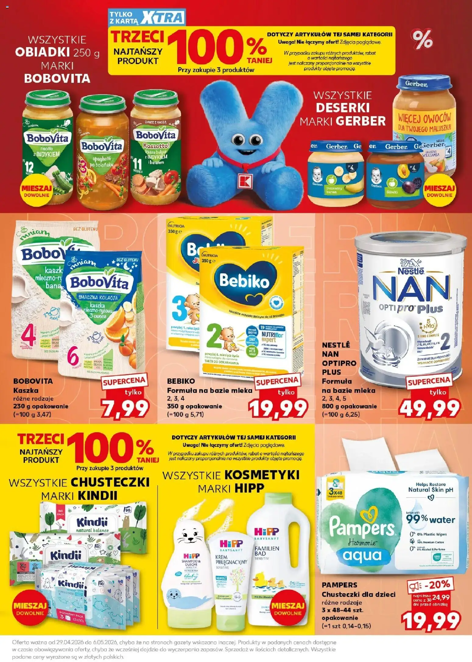 Kaufland gazetka - Mocny start od 04.05.2026 | Strona: 27 | Produkty: Kaszotto, Pampers, Lotion, Owoce