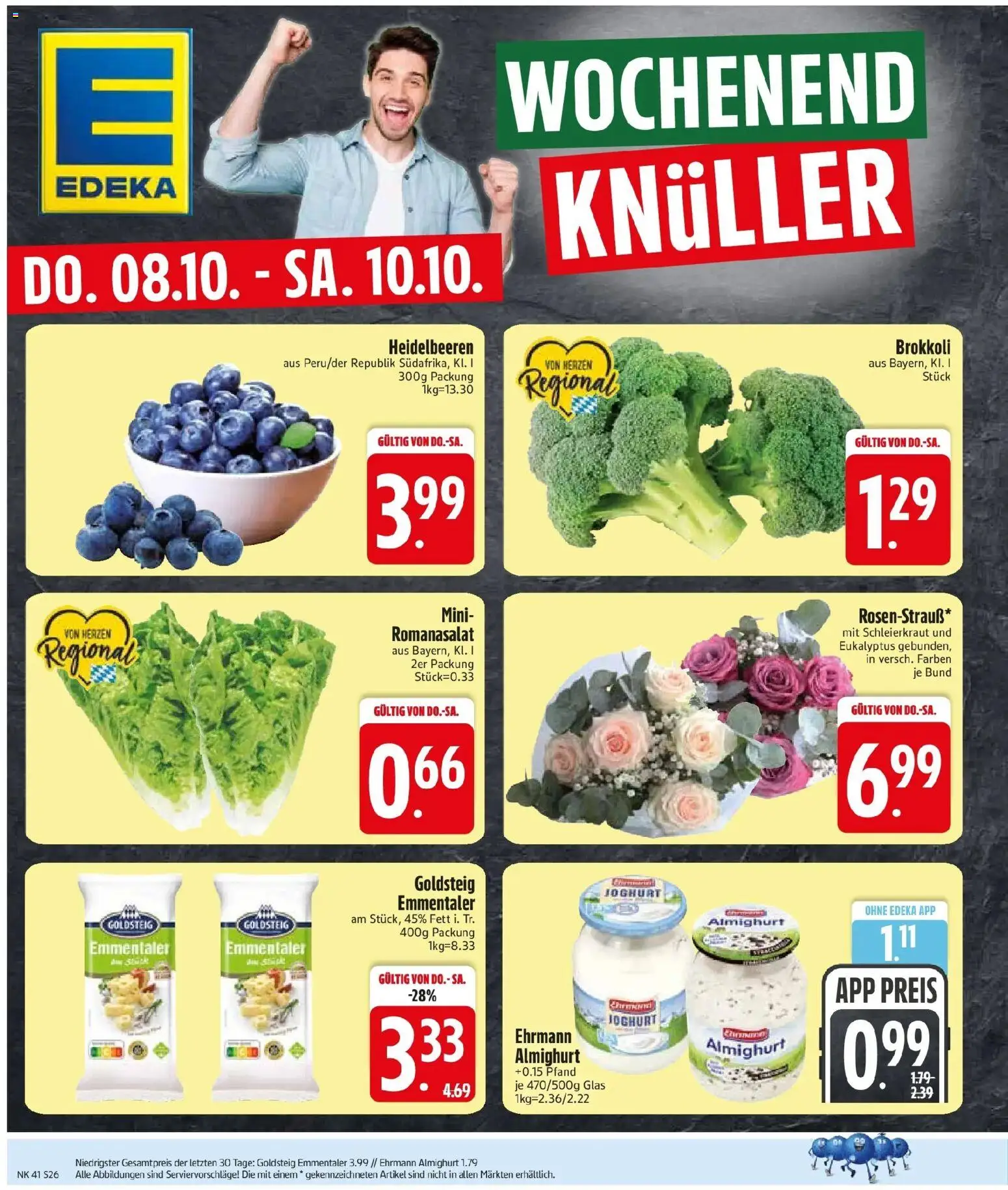 Edeka Prospekt Schwandorf (ab 05.10.2026) » Angebote Online | Seite: 30 | Produkte: Ehrmann almighurt, Joghurt, Heidelbeeren, Brokkoli