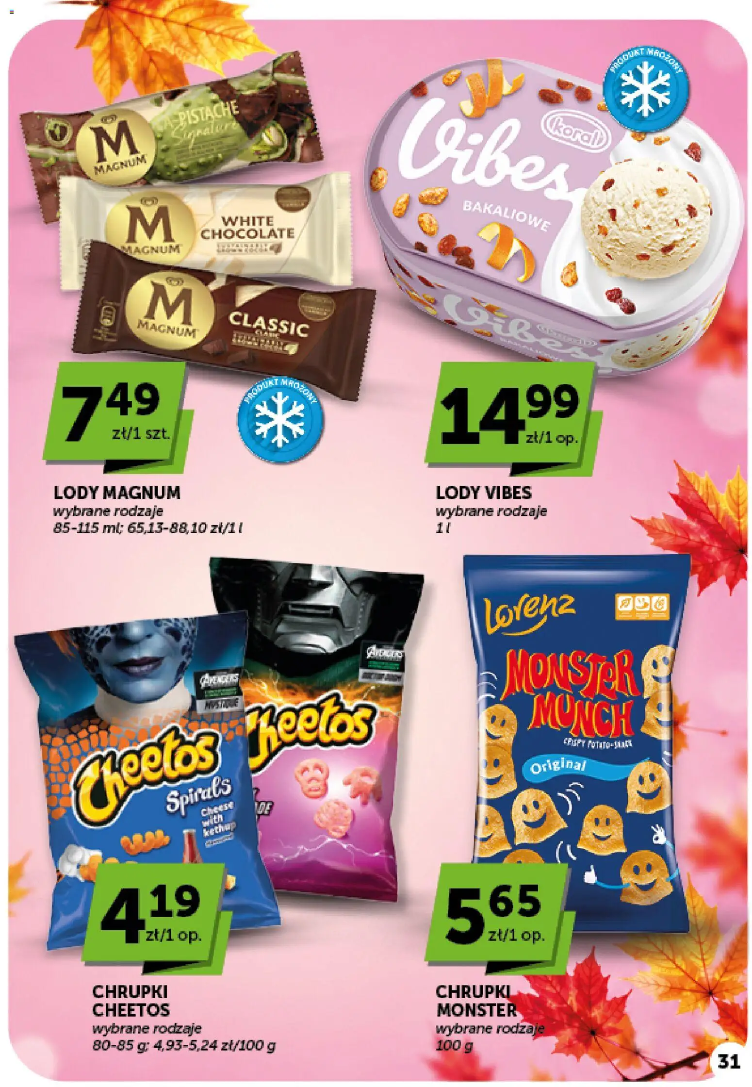 ABC gazetka od 15.10.2026 | Strona: 31 | Produkty: Chrupki, Magnum, Lody Magnum, Lody