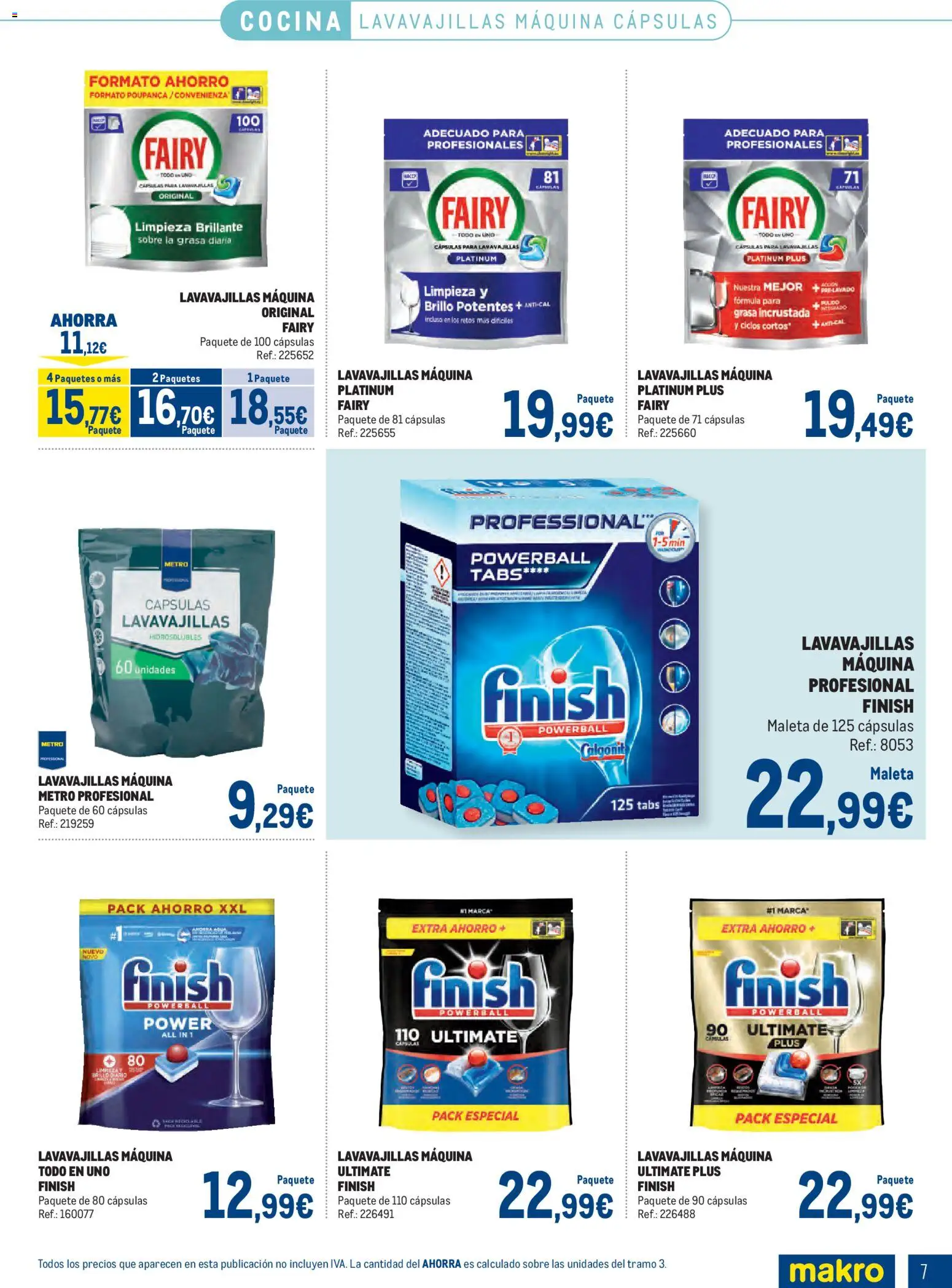Makro Limpieza │ válido desde el 07/09/2026 | Página: 7 | Productos: Cápsulas, Cápsulas para lavavajillas, Cocina, Lavavajillas