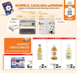 Anteprima del volantino SUCCO D'ARANCIA, Succo d'arancia vari tipi 900 ml valido a partire dal 17.06.2026 | Pagina: 38 | Prodotti: Succo, Aceto di mele, Nasello, Tovaglia