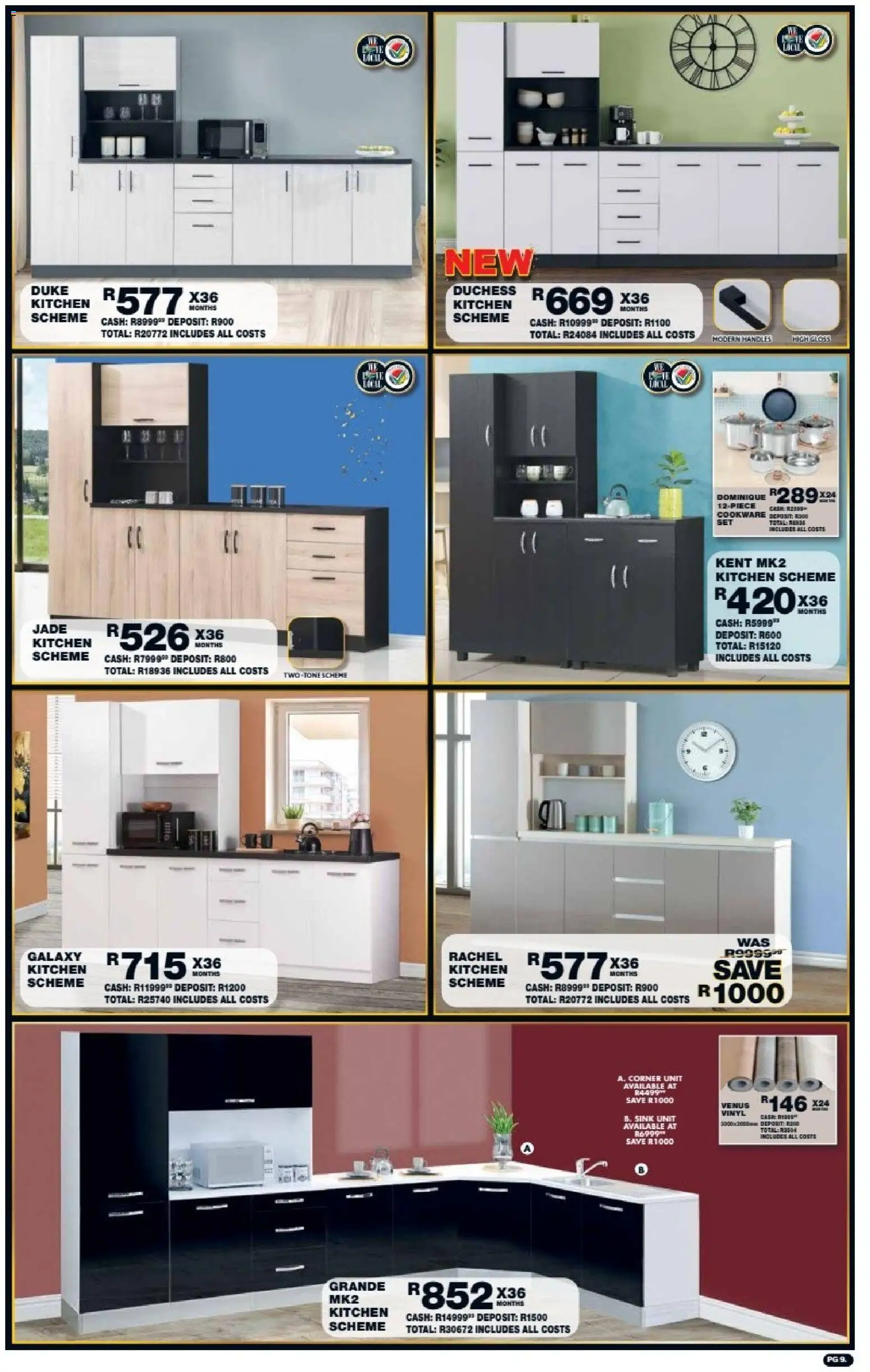 New Lewis Stores catalogue – valid from 10/08/2026 | Page: 9 | Products: Gloss, Cookware, Sink