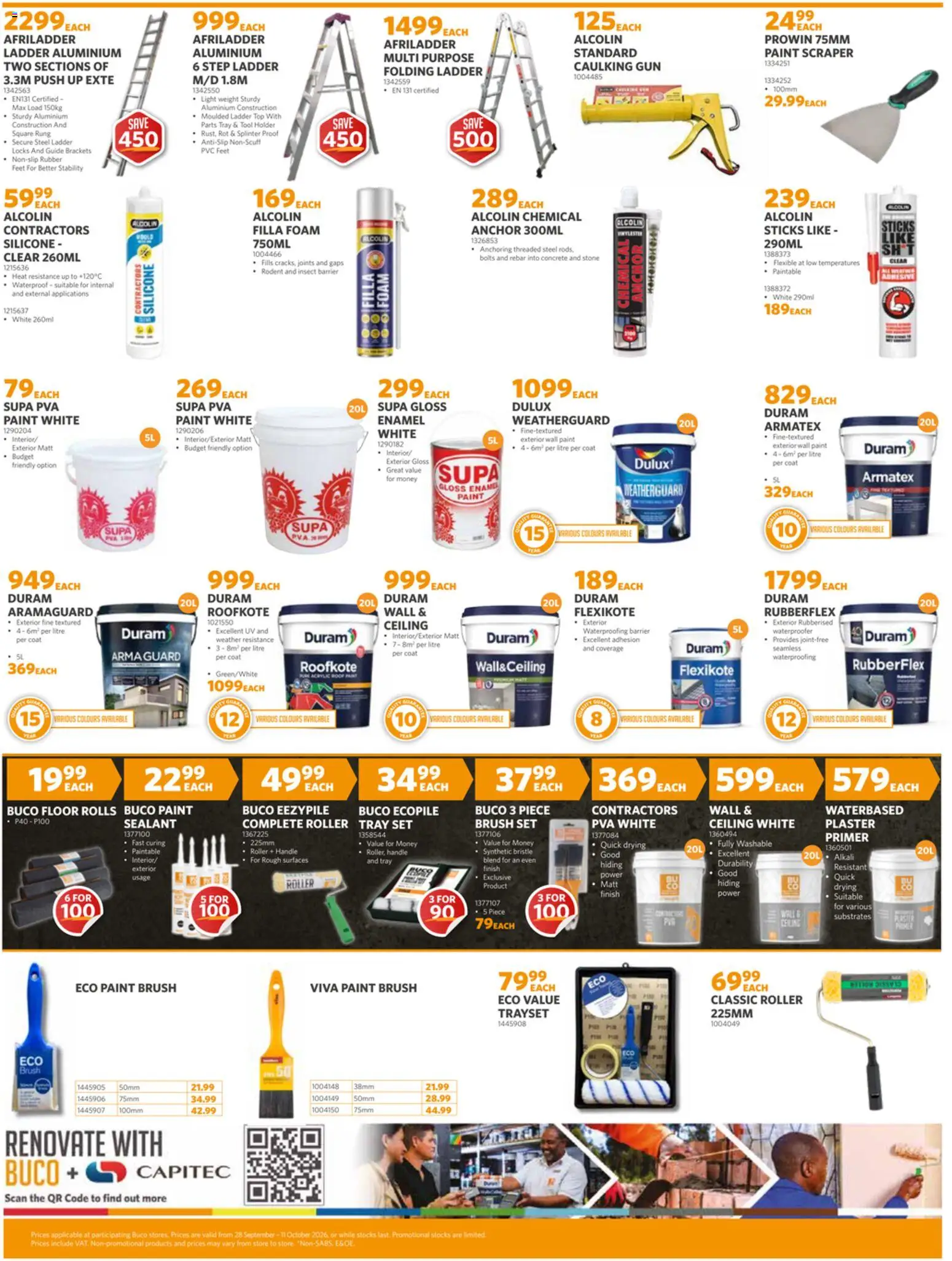 New BUCO catalogue – valid from 28/09/2026 | Page: 4 | Products: Primer, Light, Adhesive, Enamel