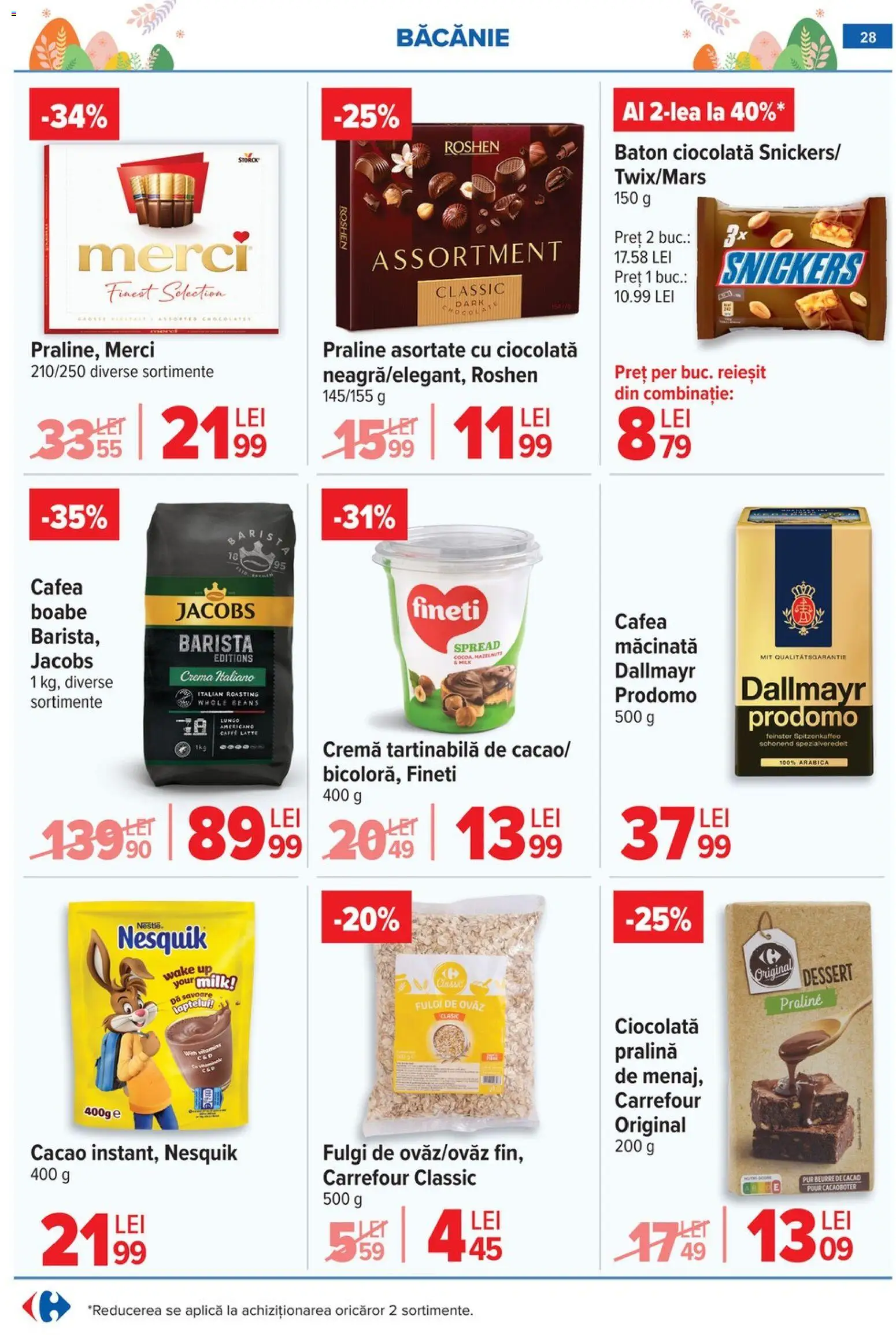 Noul catalog Carrefour – valabil de la 06.04.2026 | Pagină: 30 | Produse: Ulei, Oțet, Burger, Sos