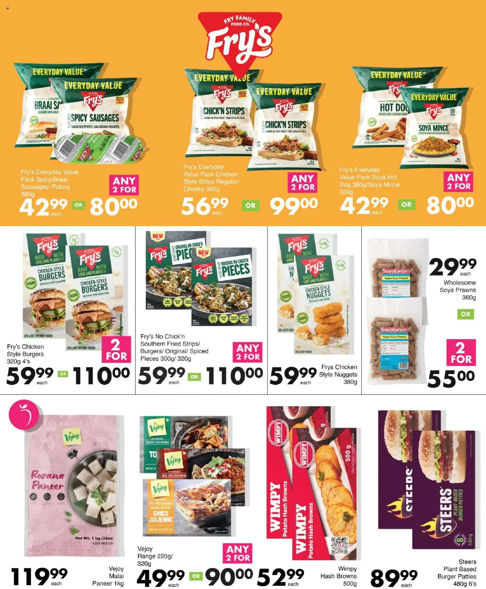 New Save catalogue – valid from 15/09/2026 | Page: 12 | Products: Chicken, Burgers, Soya mince, Fry's