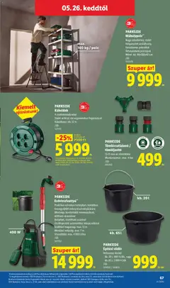 Lidl akciós újság - amely érvényes a következő dátumtól: 21.05.2026 | Oldal: 67