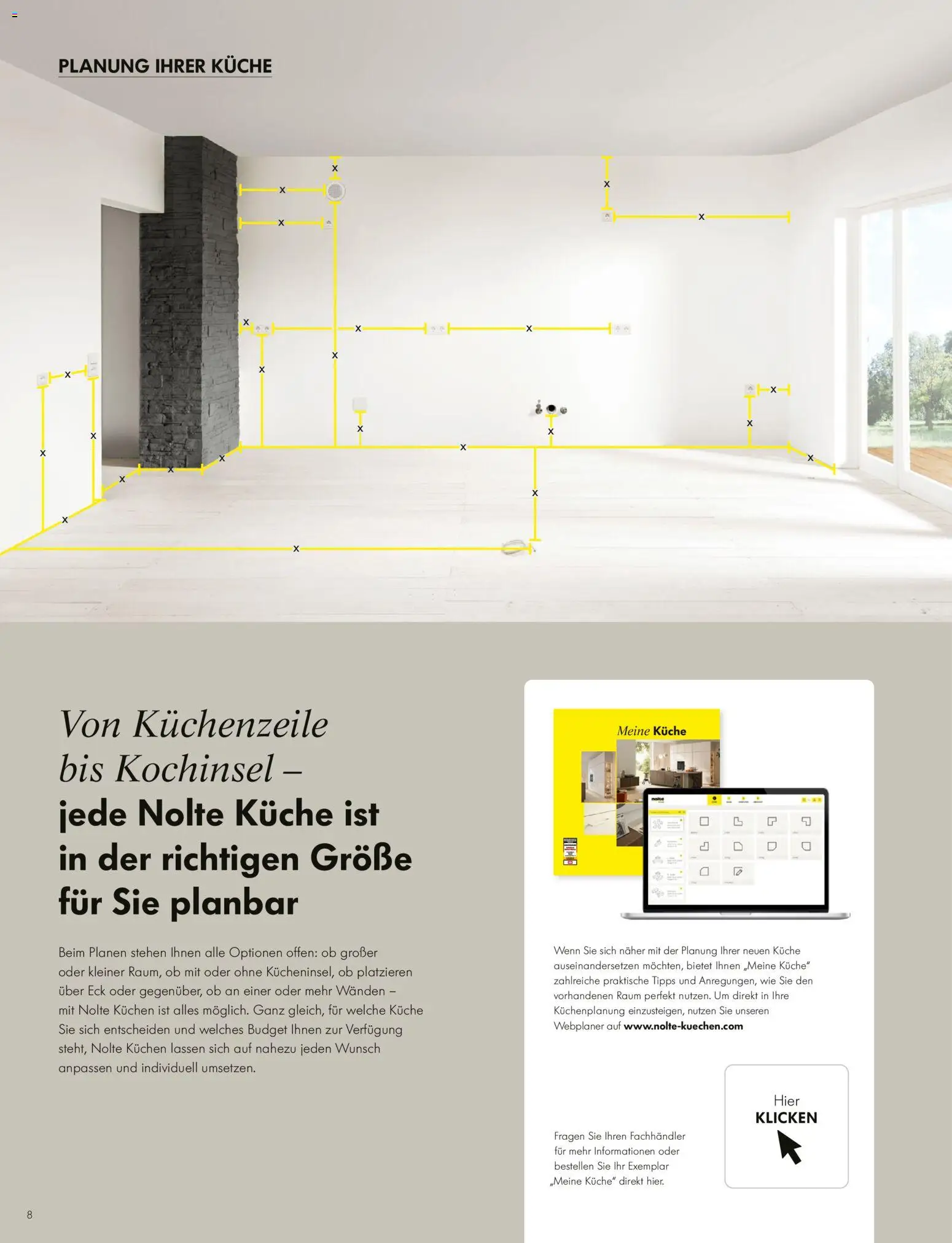 Ostermann Nolte Küchenprospekt 2026 – gültig ab 01.01.2026 | Seite: 8 | Produkte: Küchenzeile, Küche, Kuchen