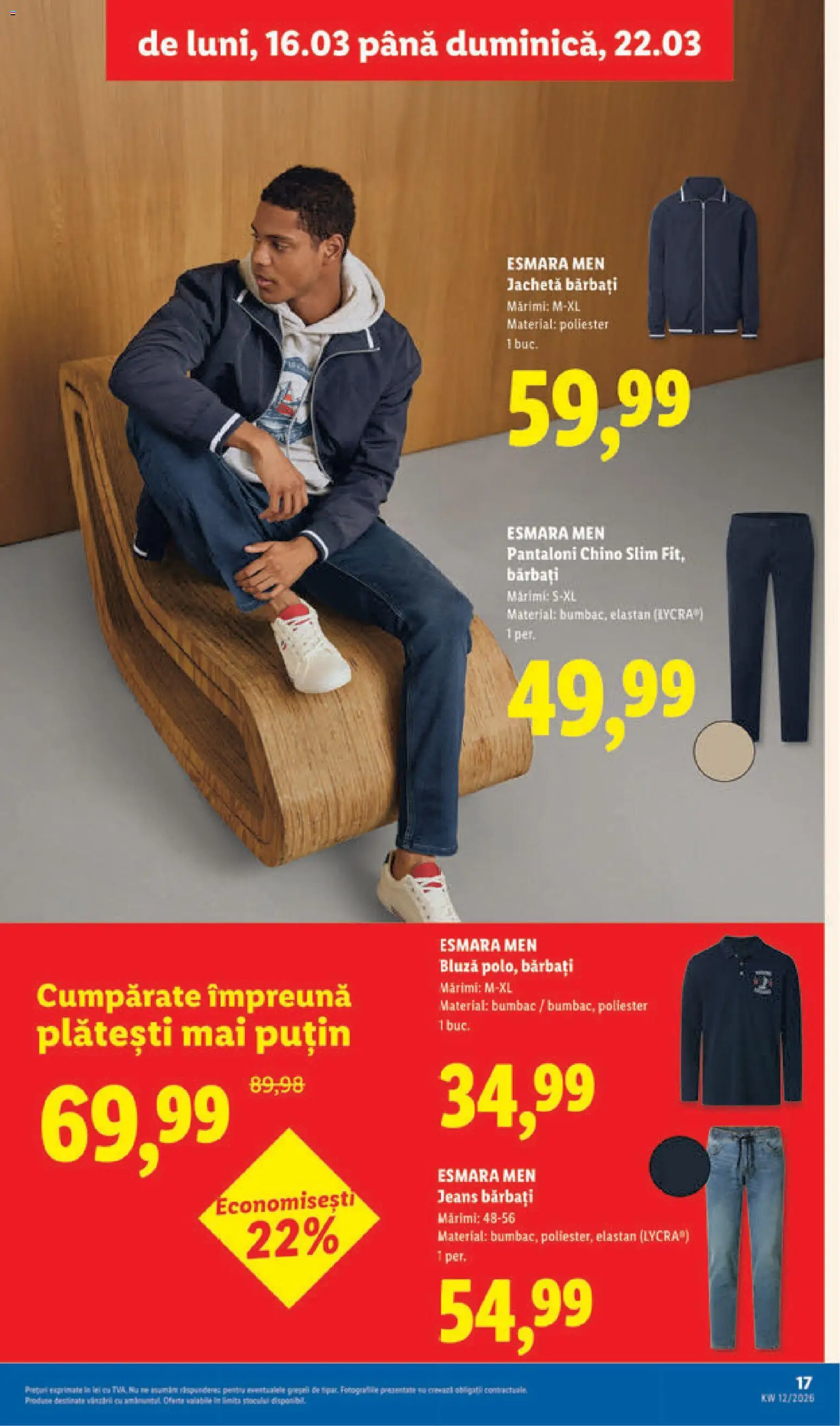 Noul catalog Lidl – valabil de la 16.03.2026 | Pagină: 17 | Produse: Jachetă, Bluză, Pantaloni