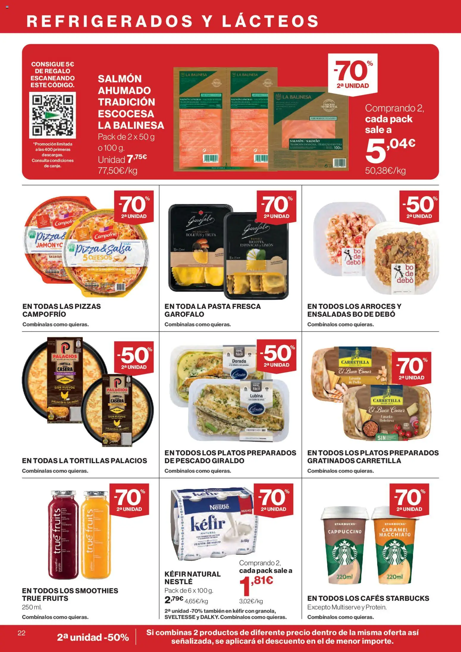 Hipercor catálogo │ válido desde el 24/09/2026 | Página: 22 | Productos: Pizza, Pescado, Pasta, Lasaña