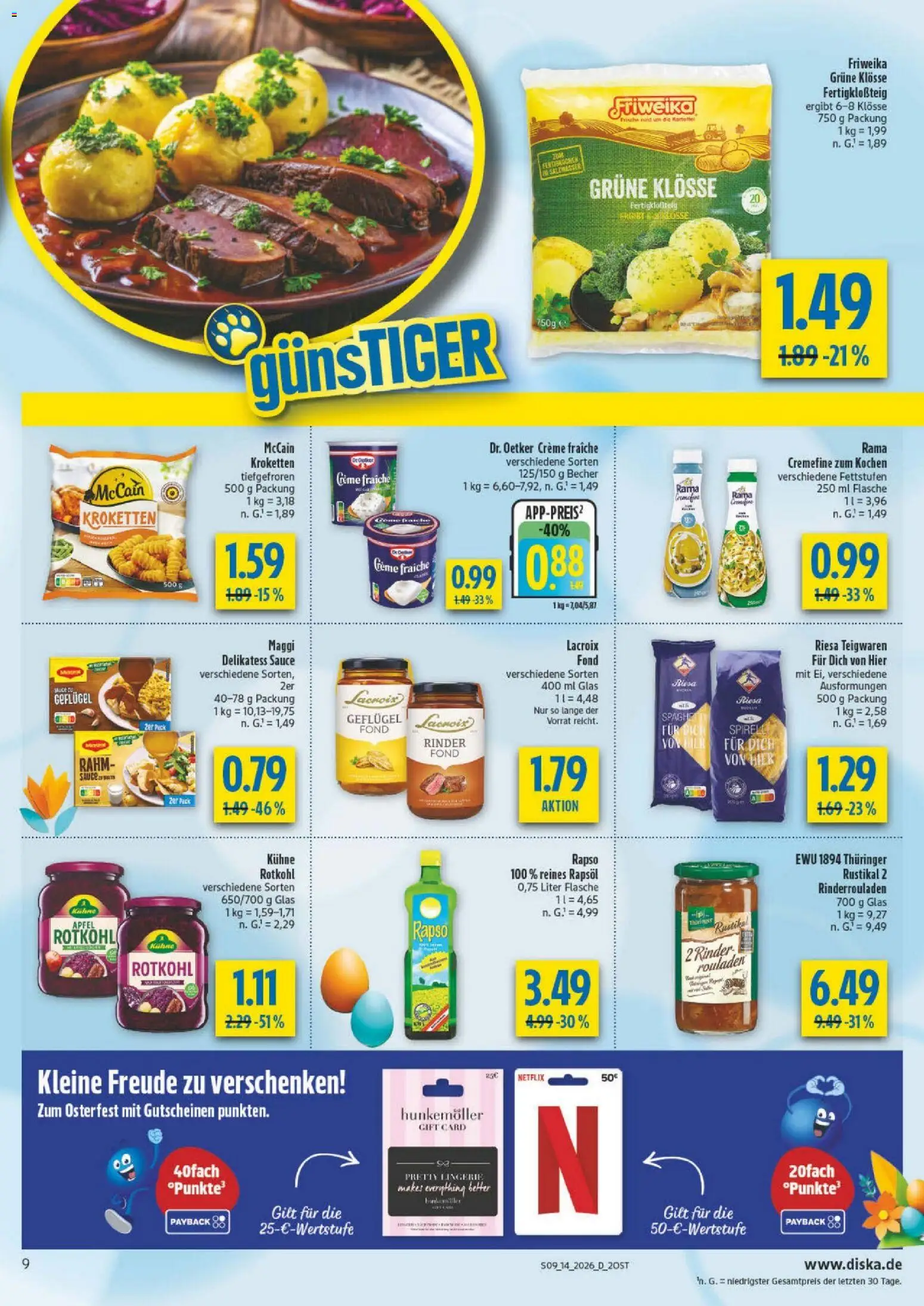 Diska - Diska Angebote Sachsen-Thüringen KW14 (ab 30.03.2026) zum Blättern