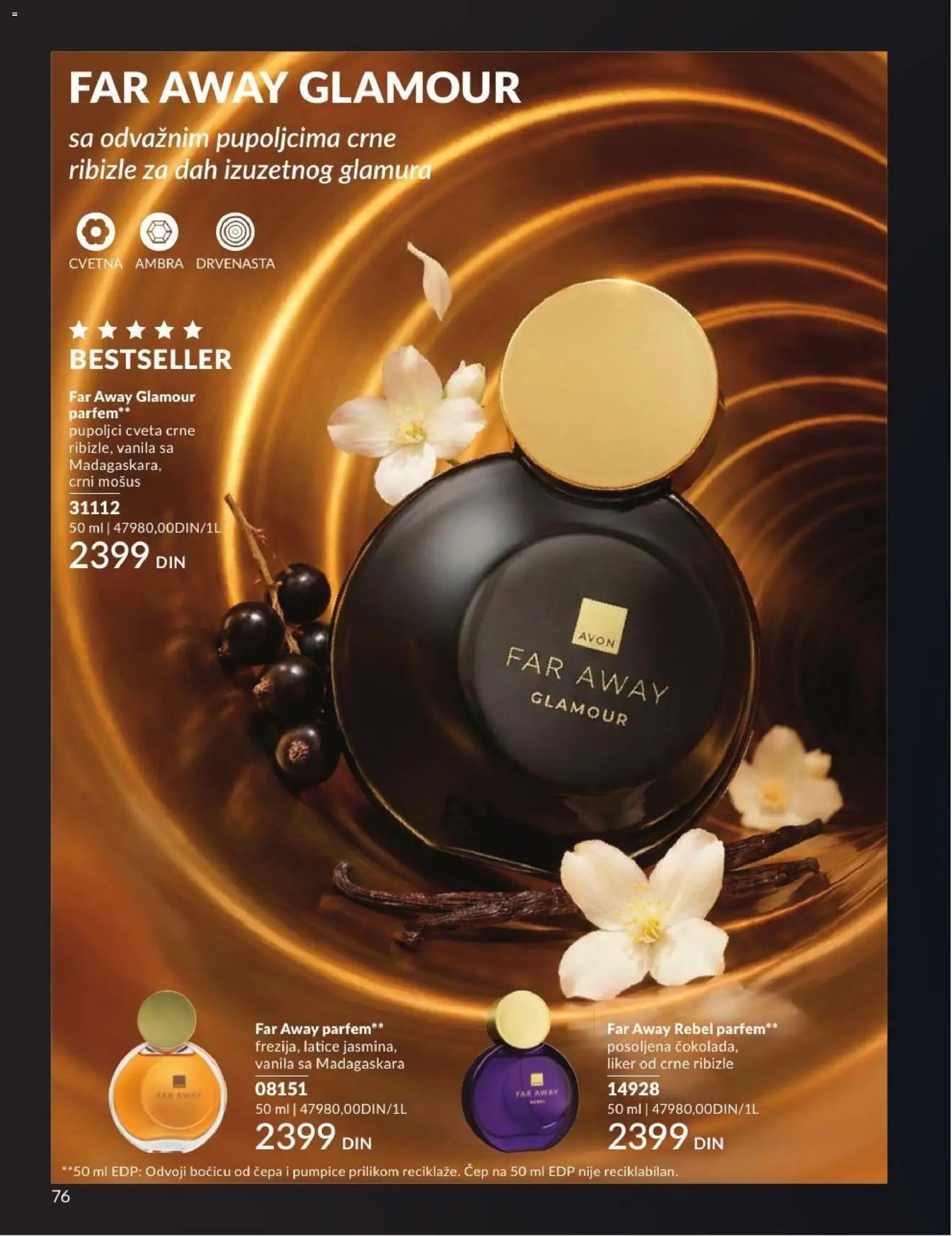 AVON katalog - važi od 01.07.2026 | Strana: 76 | Proizvode: Liker, Parfem, Čokolada