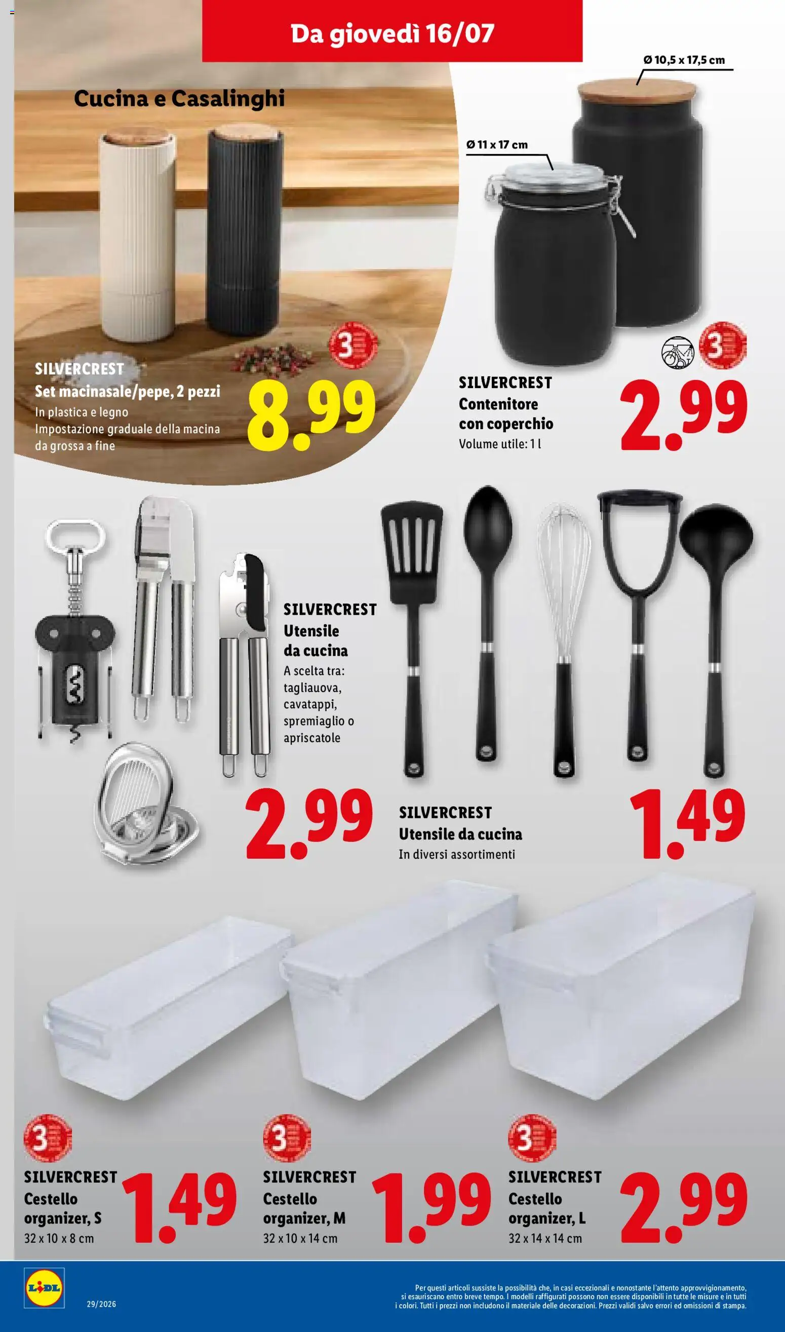 Volantino Lidl del 16/07/2026 | Pagina: 36 | Prodotti: Coperchio, Contenitore, Macina