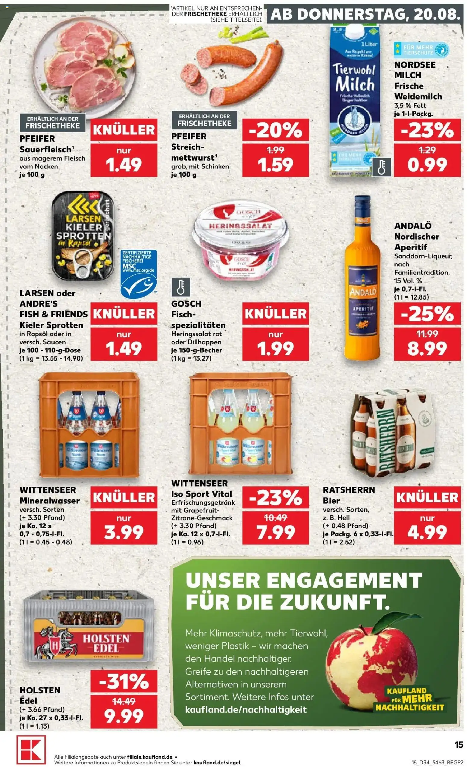 Prospekt Kaufland ab 17.08.2026 » Angebote Online zum Blättern | Seite: 26 | Produkte: Milch, Holsten, Fisch, Fleisch