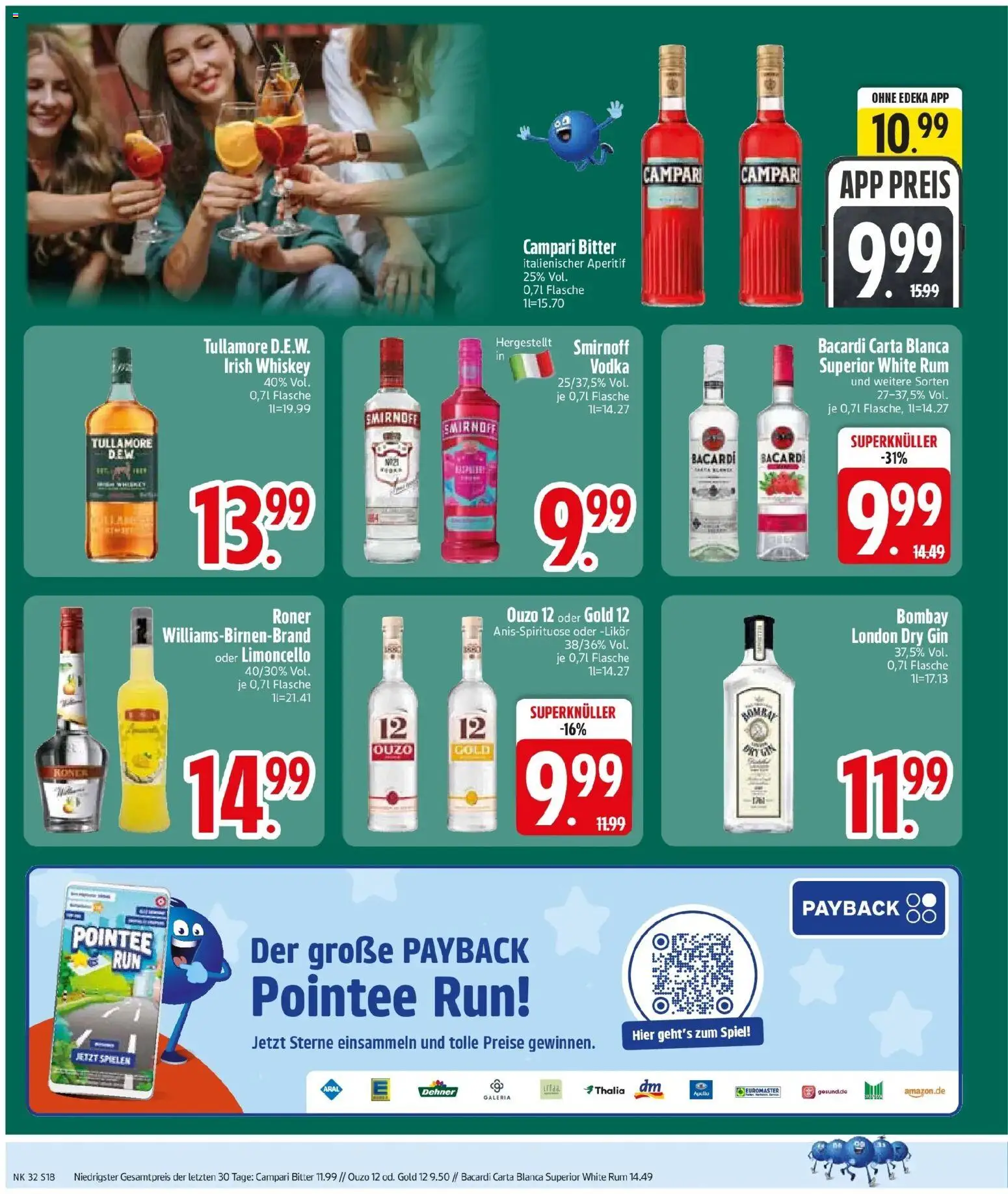 Edeka Prospekt Vilsbiburg (ab 03.08.2026) » Angebote Online | Seite: 20 | Produkte: Ouzo 12, Likör, Rum, Gin